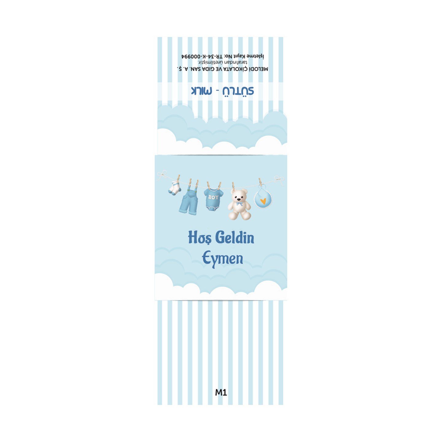 (Dökme) İsimli Erkek Bebek Çikolatası