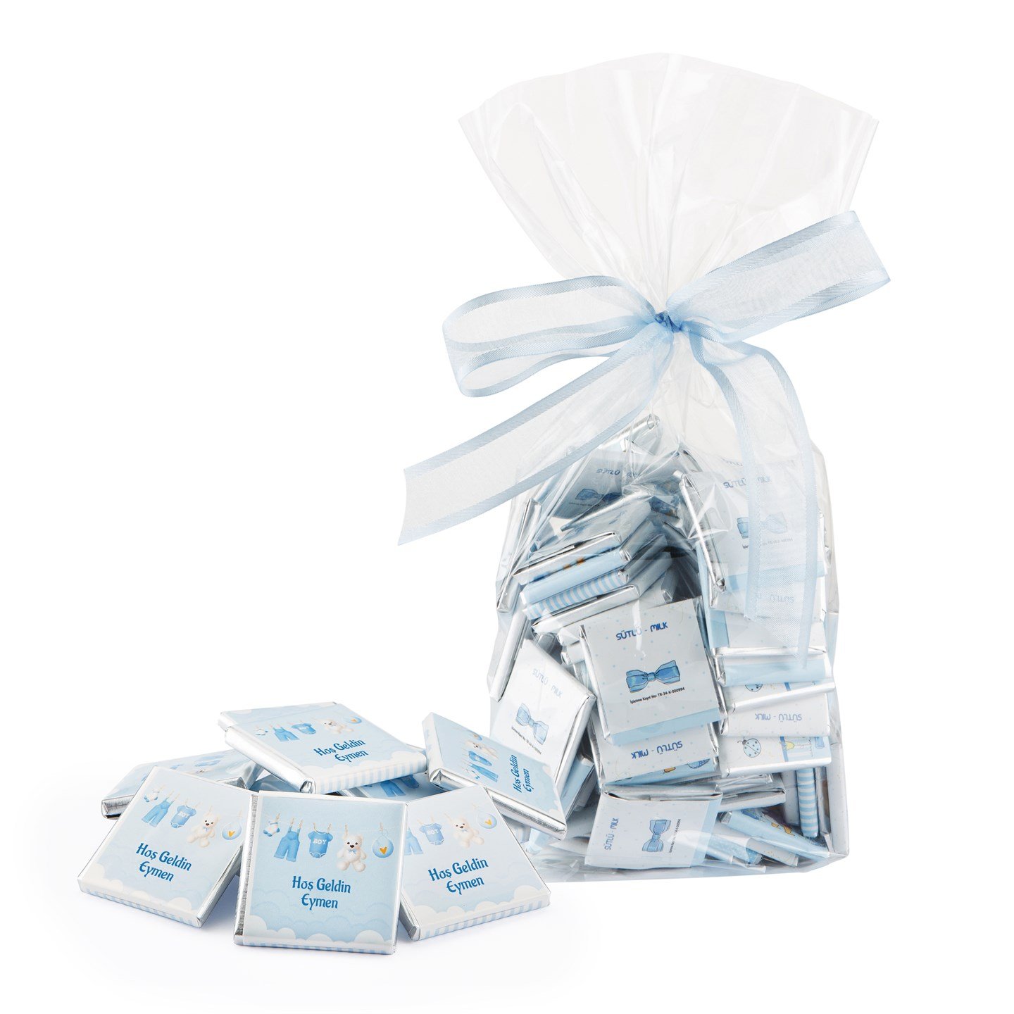 (Dökme) İsimli Erkek Bebek Çikolatası