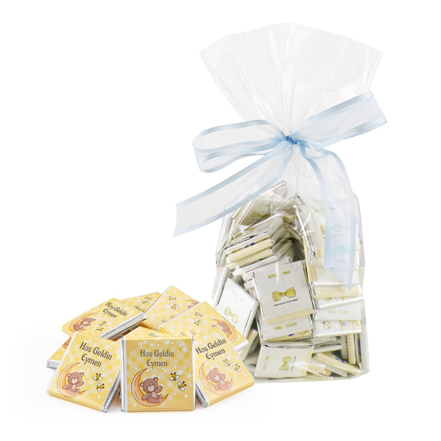 (Dökme) İsimli Erkek Bebek Çikolatası