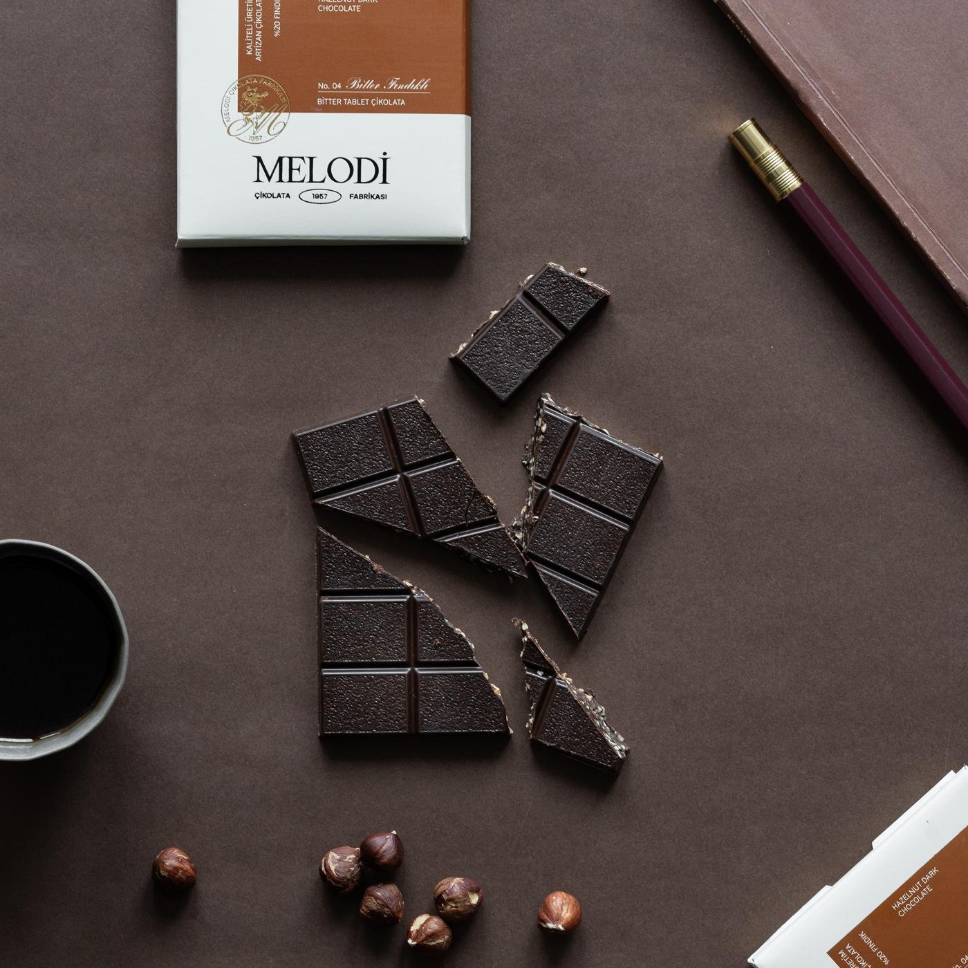 Fındık Parçacıklı Bitter Çikolata 60g