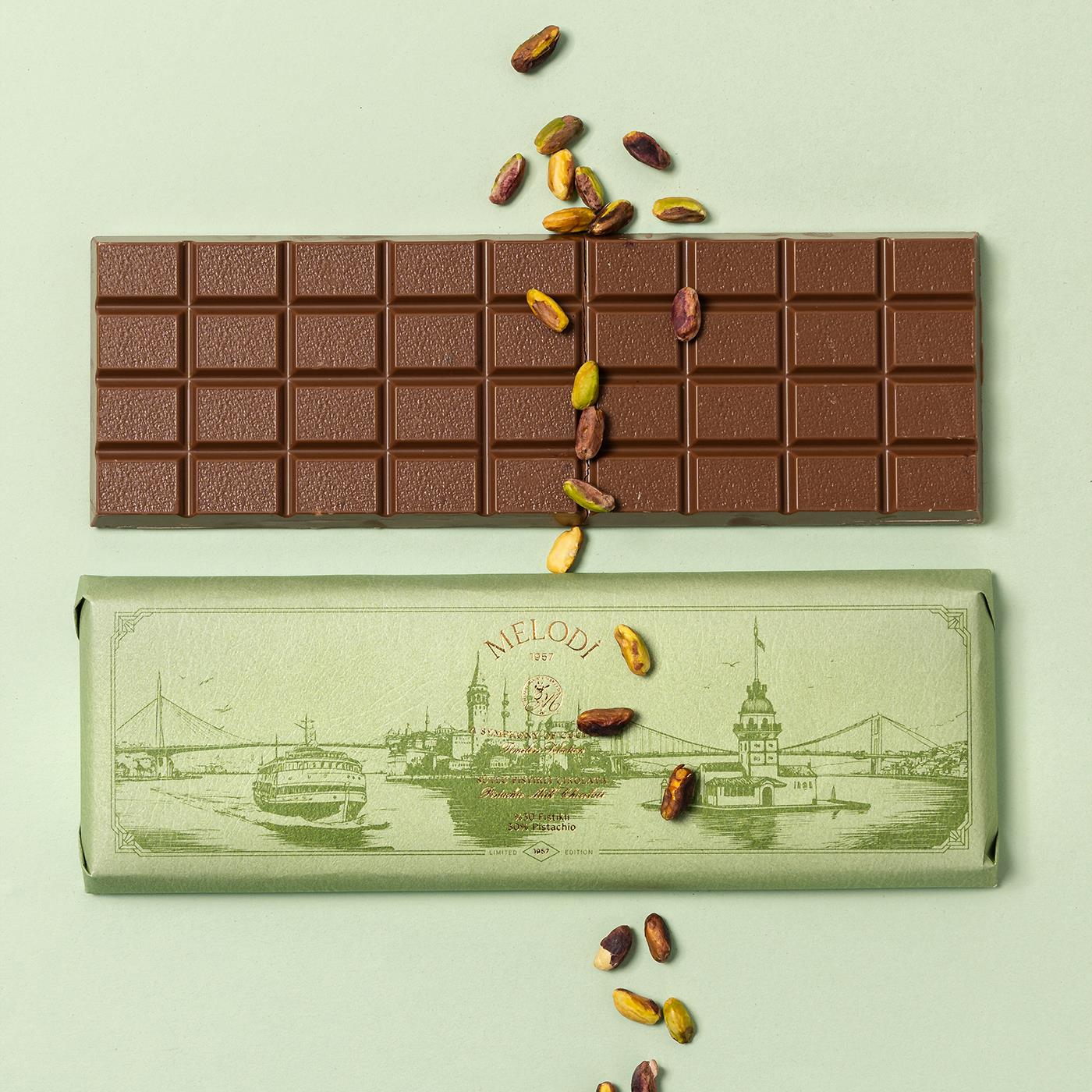 İstanbul Serisi Fıstıklı Beyoğlu Tablet 300g