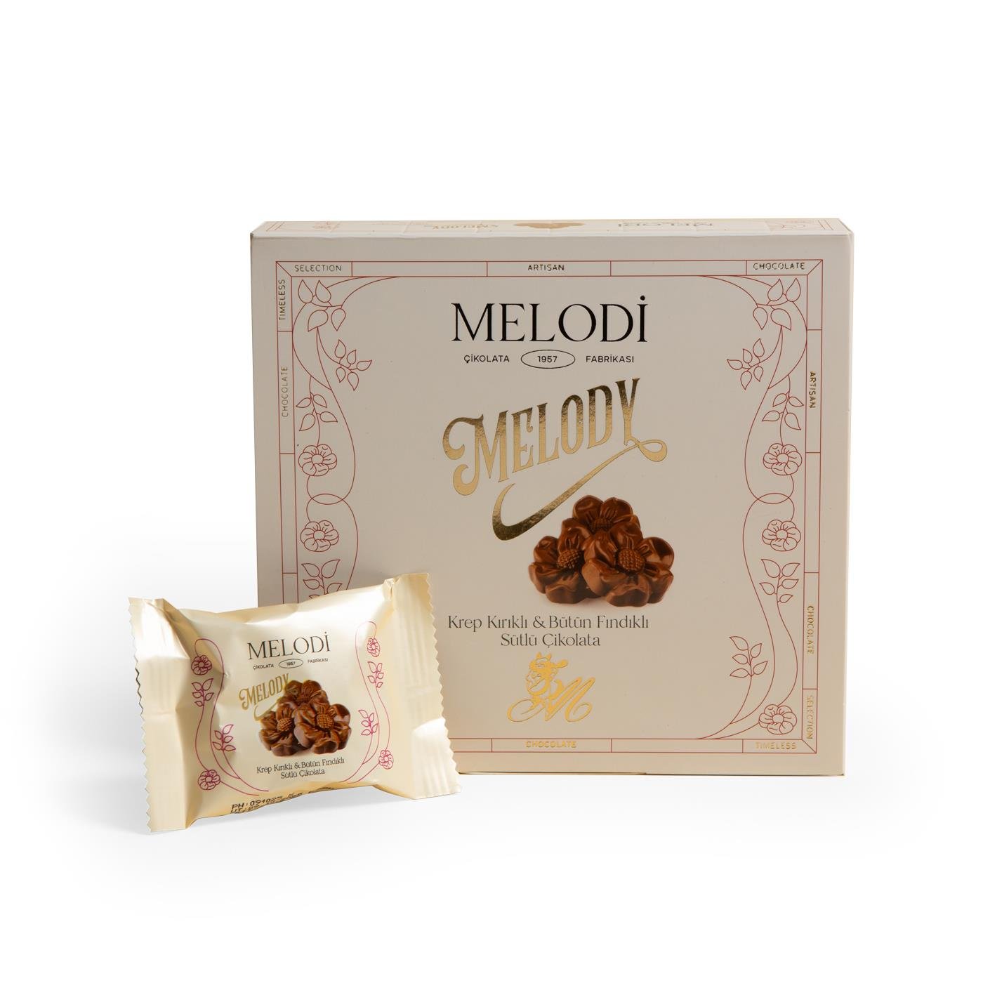 Krep Kırıklı Bütün Fındıklı Sütlü Çikolata 120g