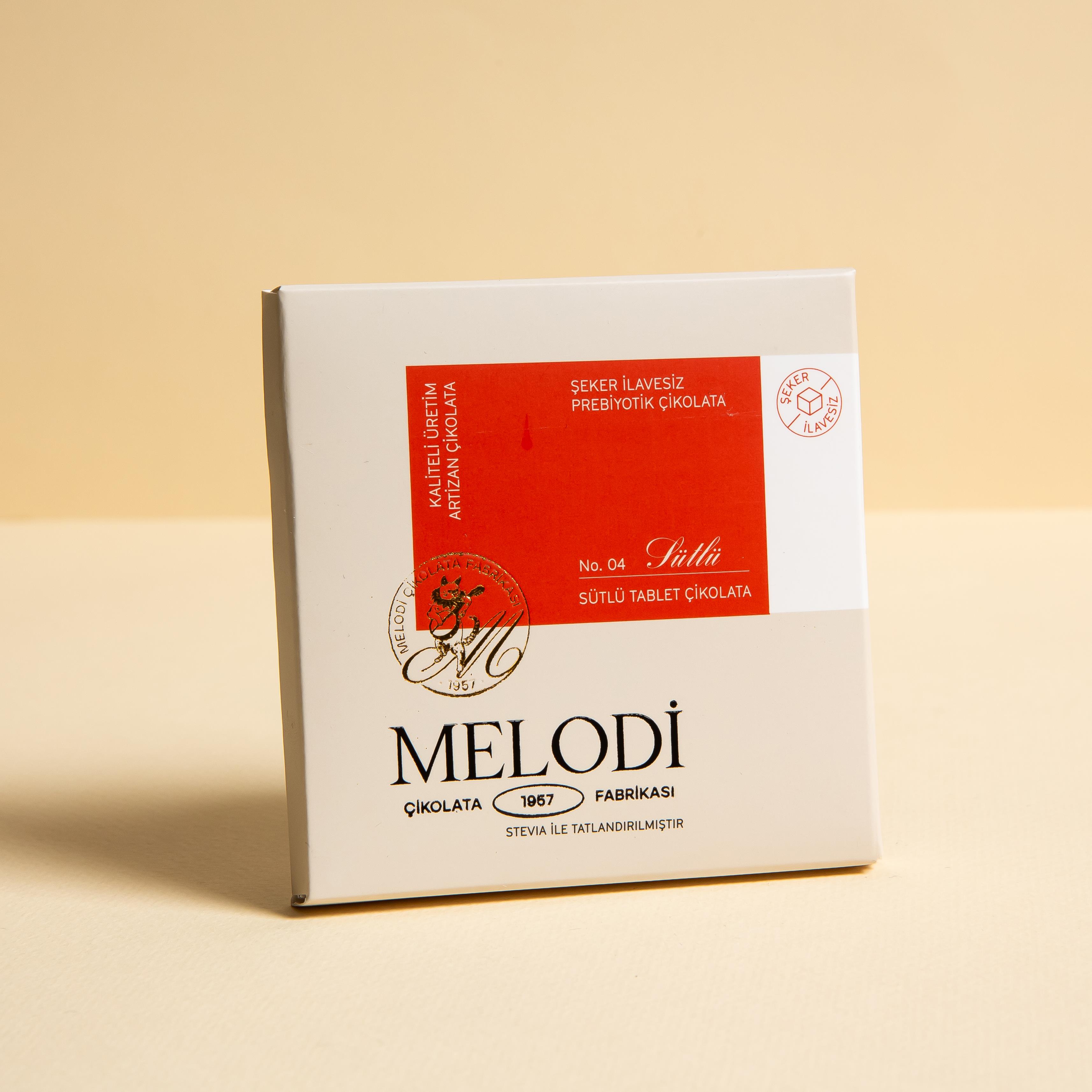 Şeker İlavesiz Sütlü Çikolata 60g