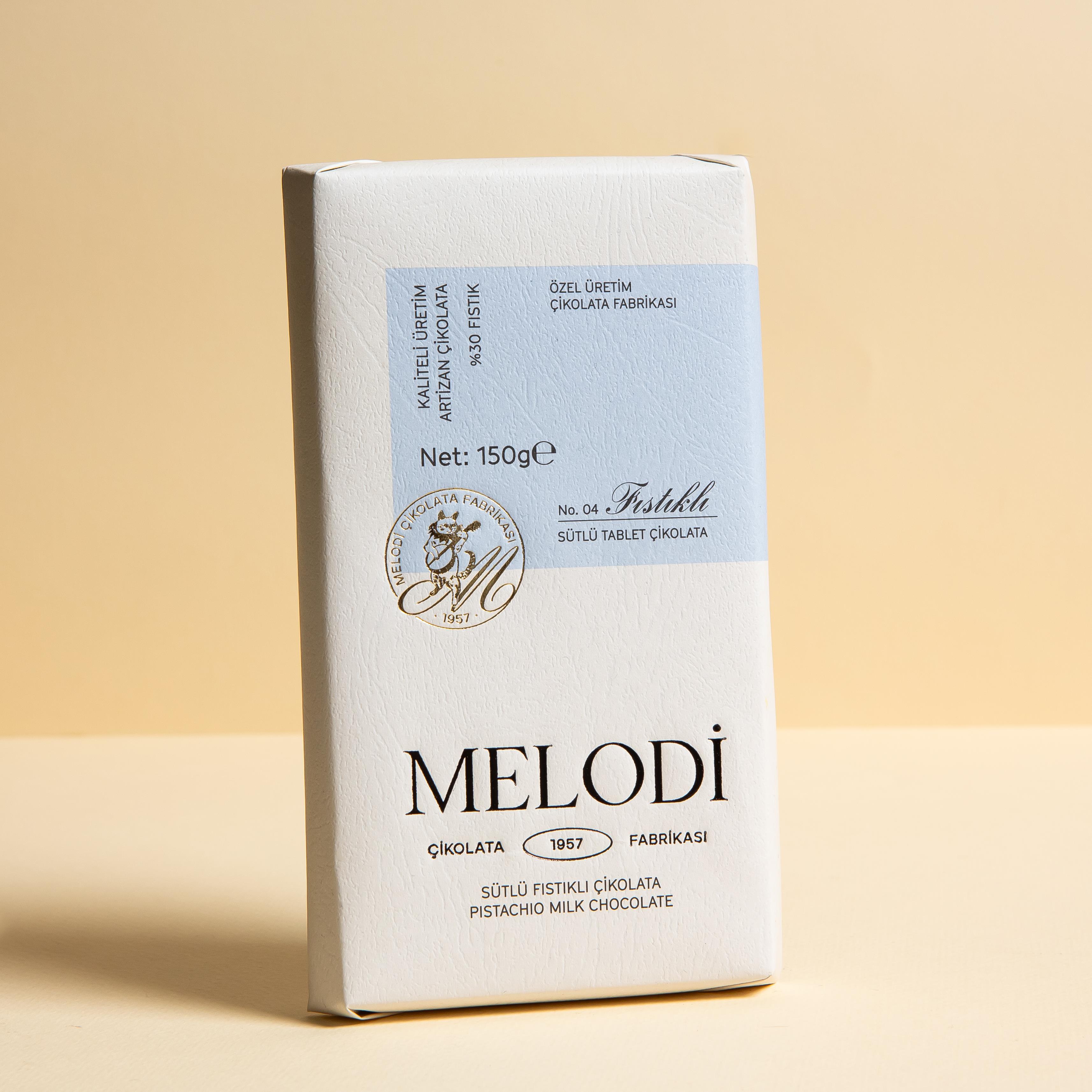 Sütlü Fıstıklı Beyoğlu Tablet Çikolatası 150g