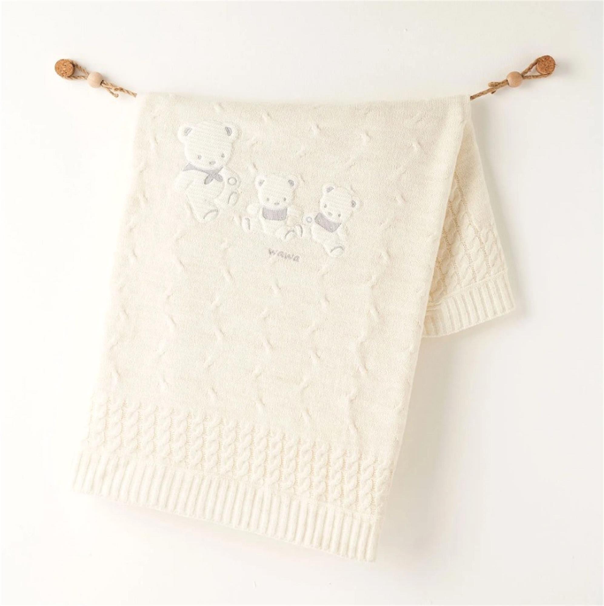 Andywawa Bebek Battaniye 85x100cm Ekru AC26341