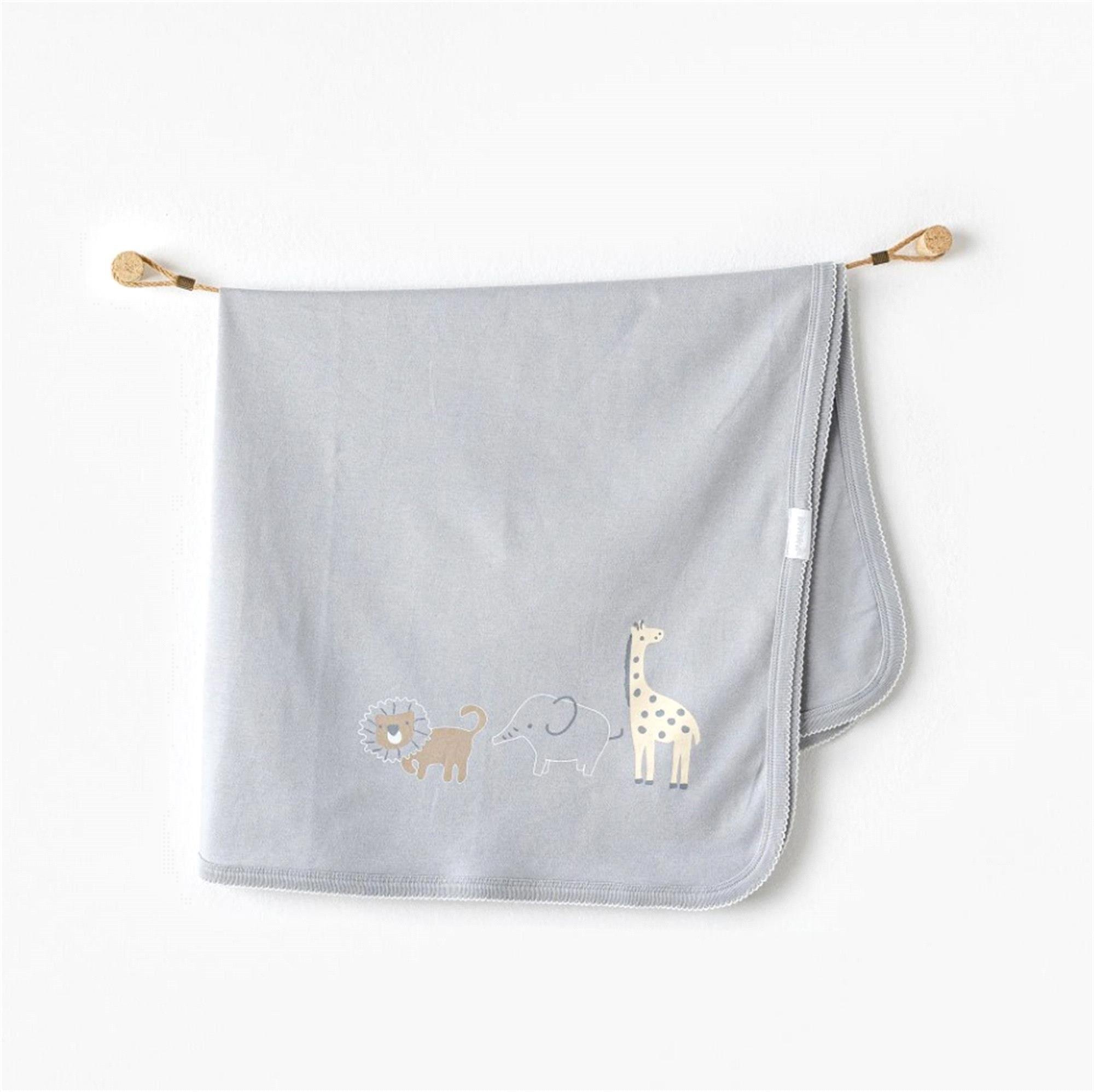 Andywawa Erkek Bebek Battaniye Gri AC25808