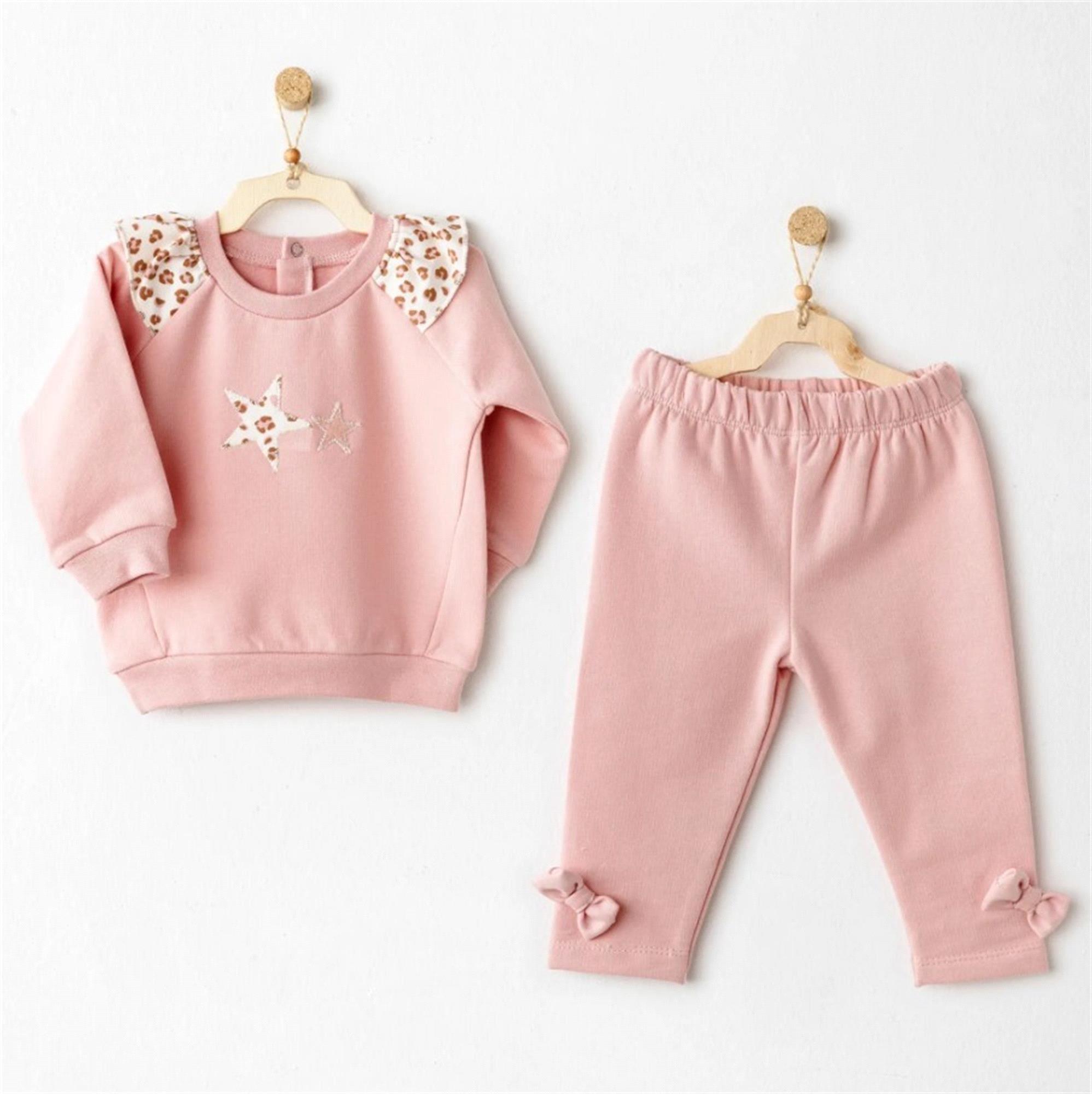 Andywawa Kız Bebek 2'li Takım Pembe AC26235