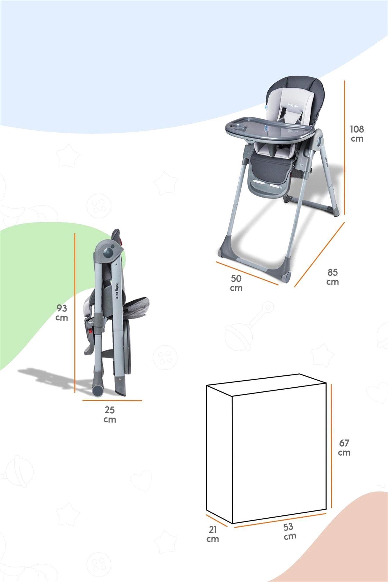 Baby Care BC-511+ Flex Plus Lüks Mama Sandalyesi Sarı (L)