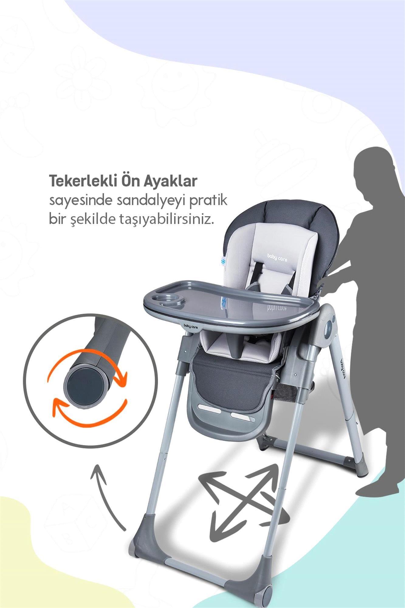 Baby Care BC-511+ Flex Plus Lüks Mama Sandalyesi Yeşil (Y)