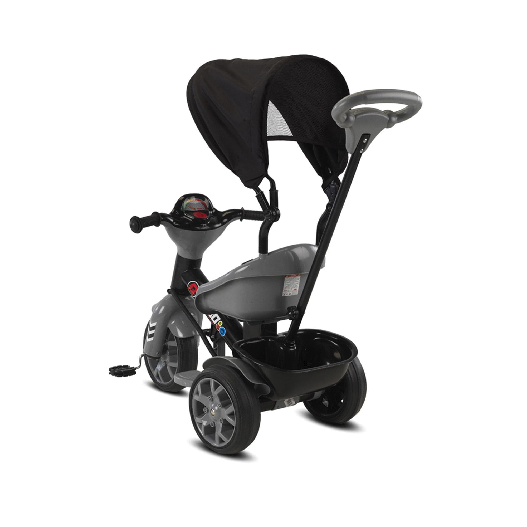 Babyhope Bobo Speed 3 Tekerlekli Tenteli Bisiklet Gri