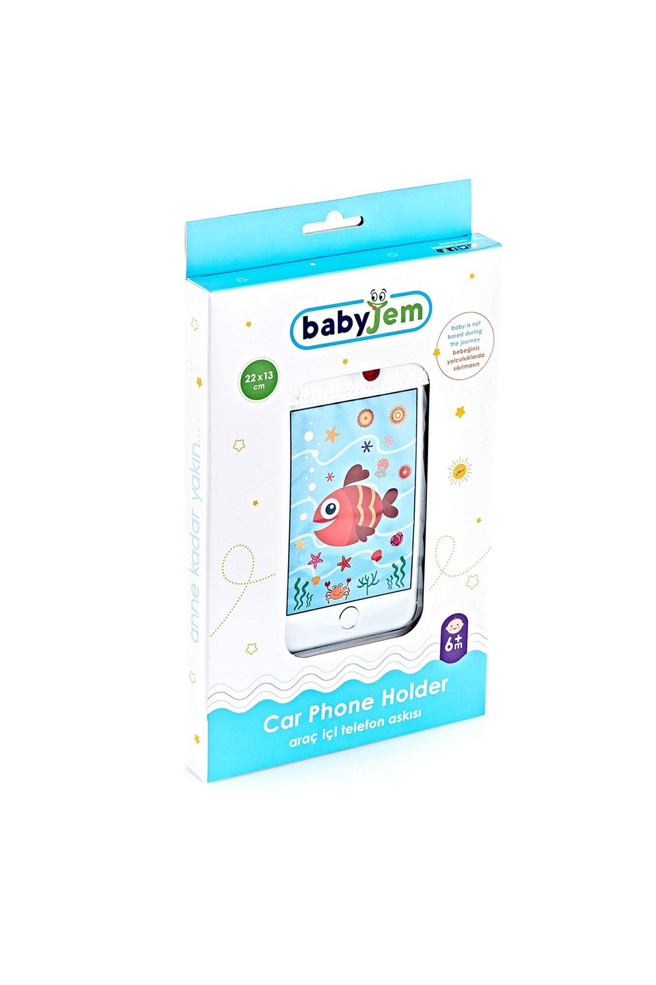 Babyjem Araç İçi Telefon Askılığı Gri Puanlı 499