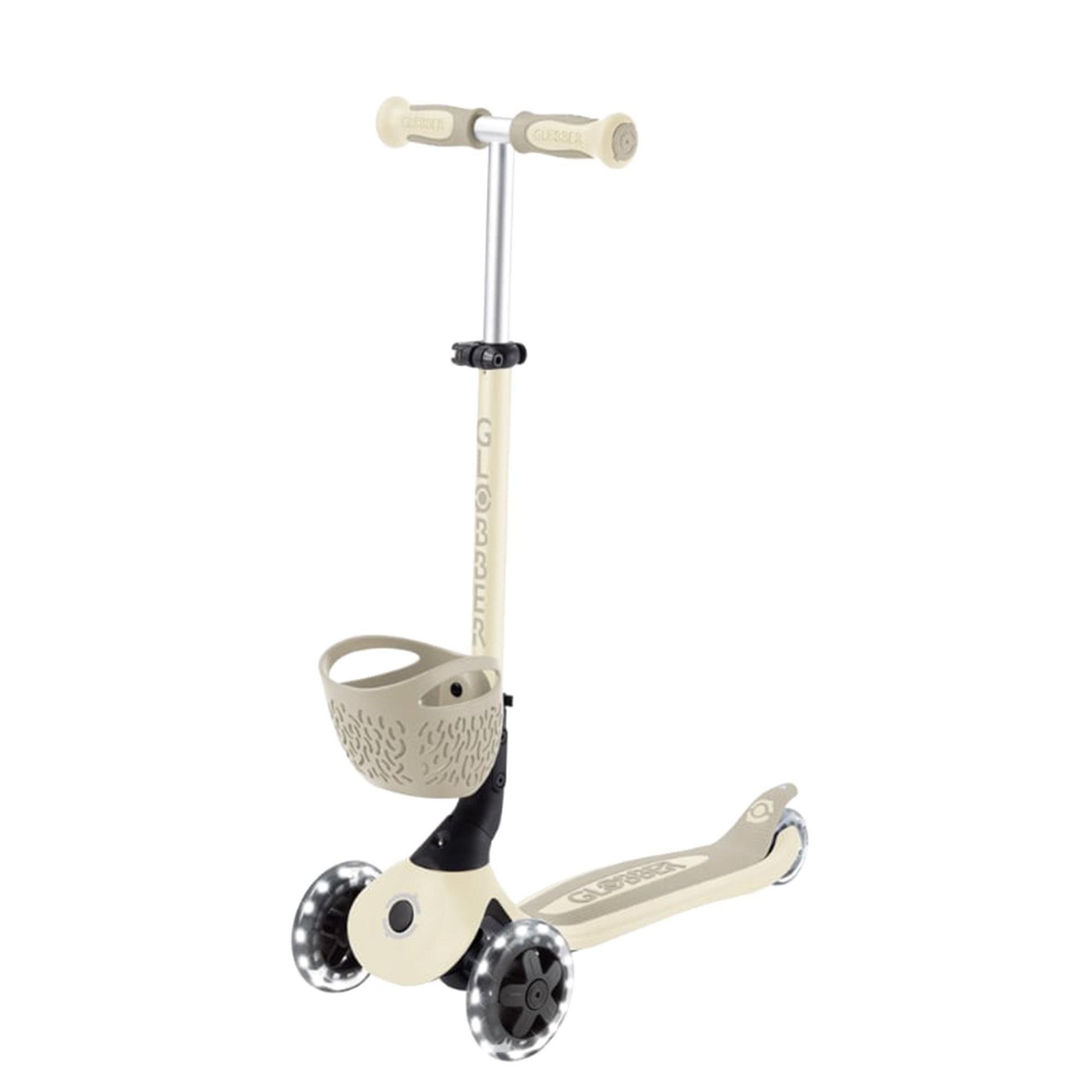 Globber Go Up Baby 360 Işıklı Scooter - Koyu Bej