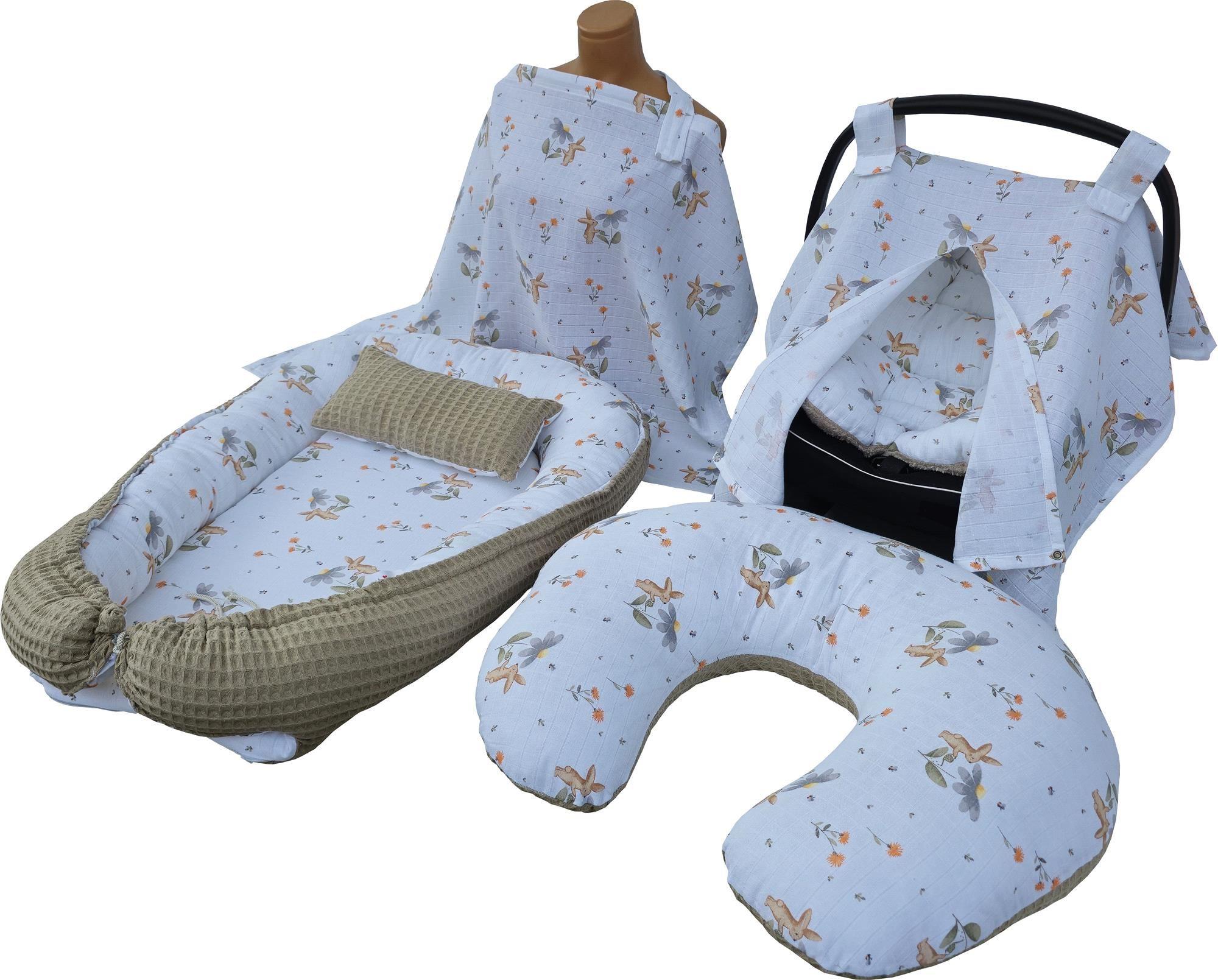 Jadeer Pike Kumaş 5'li BabyNest Kahve P145