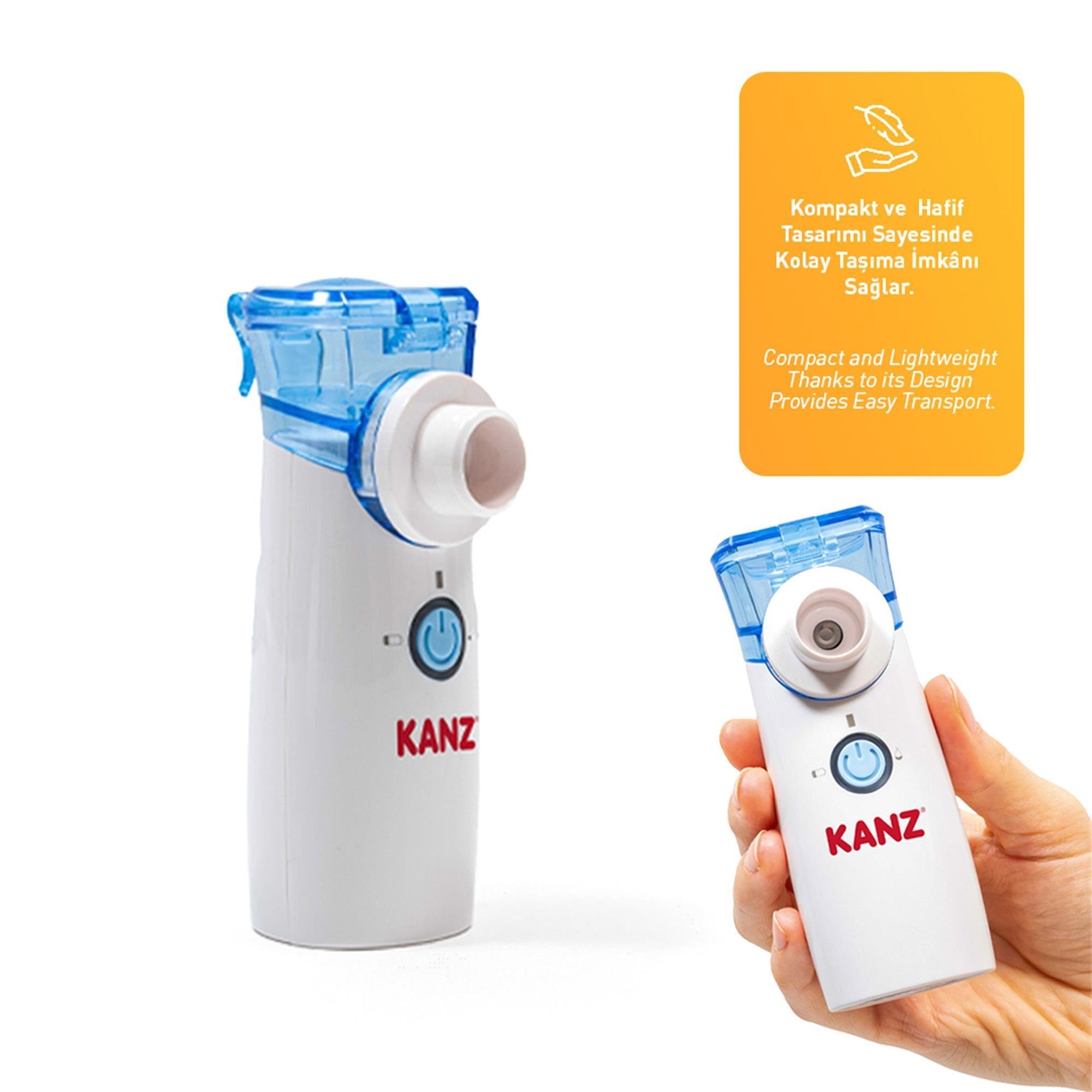Kanz KNZ-0711 Şarjlı Taşınabilir Mini Mesh Nebülizatör 