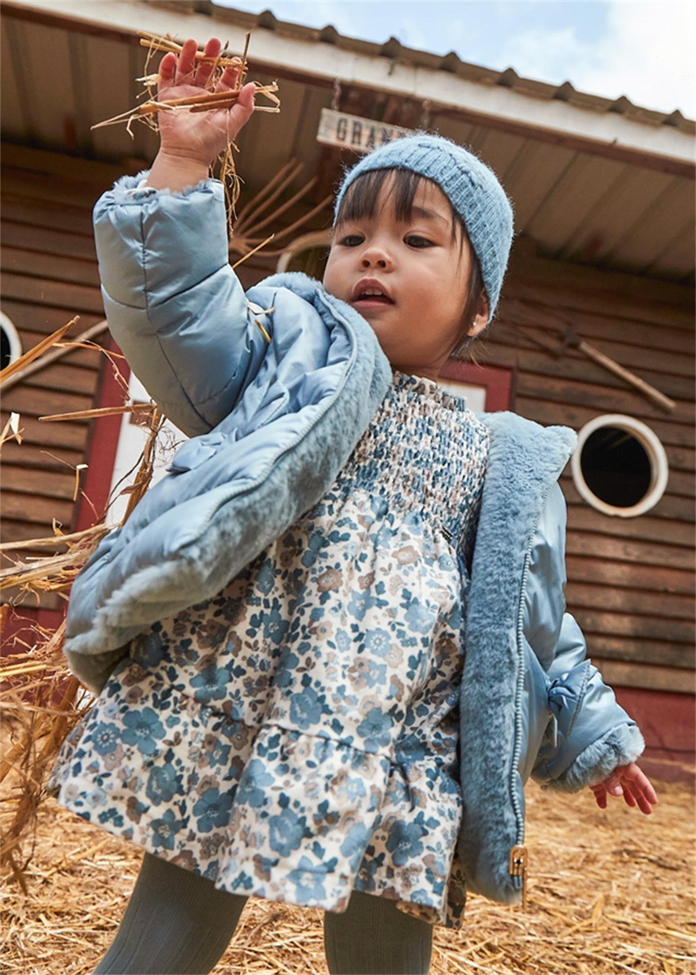 Mayoral Kız Bebek Desenli Elbise Blue Bell 2909