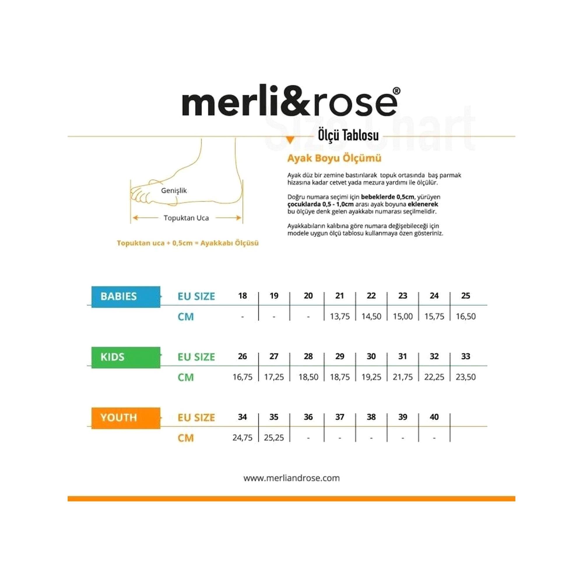 Merli&Rose Star Kız Bebe Spor Ayakkabı Siyah-Gri 7200305