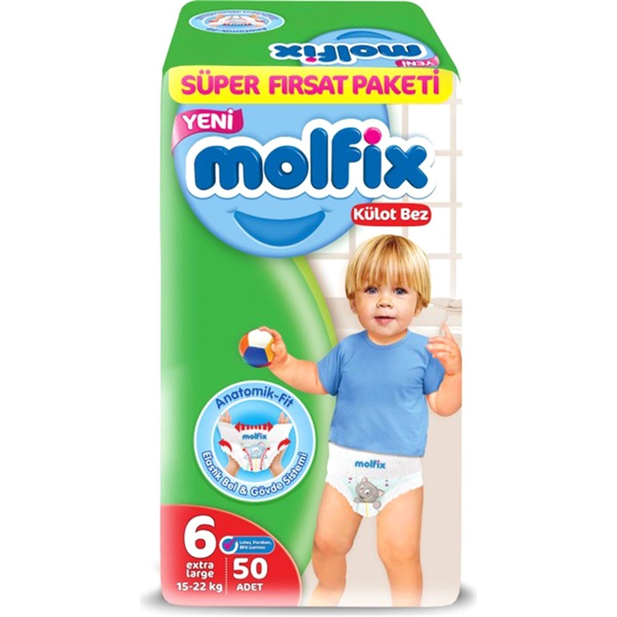 Molfix Pants E-Large Süper Fırsat Paketi No:6 50 adet 15-22 Kg