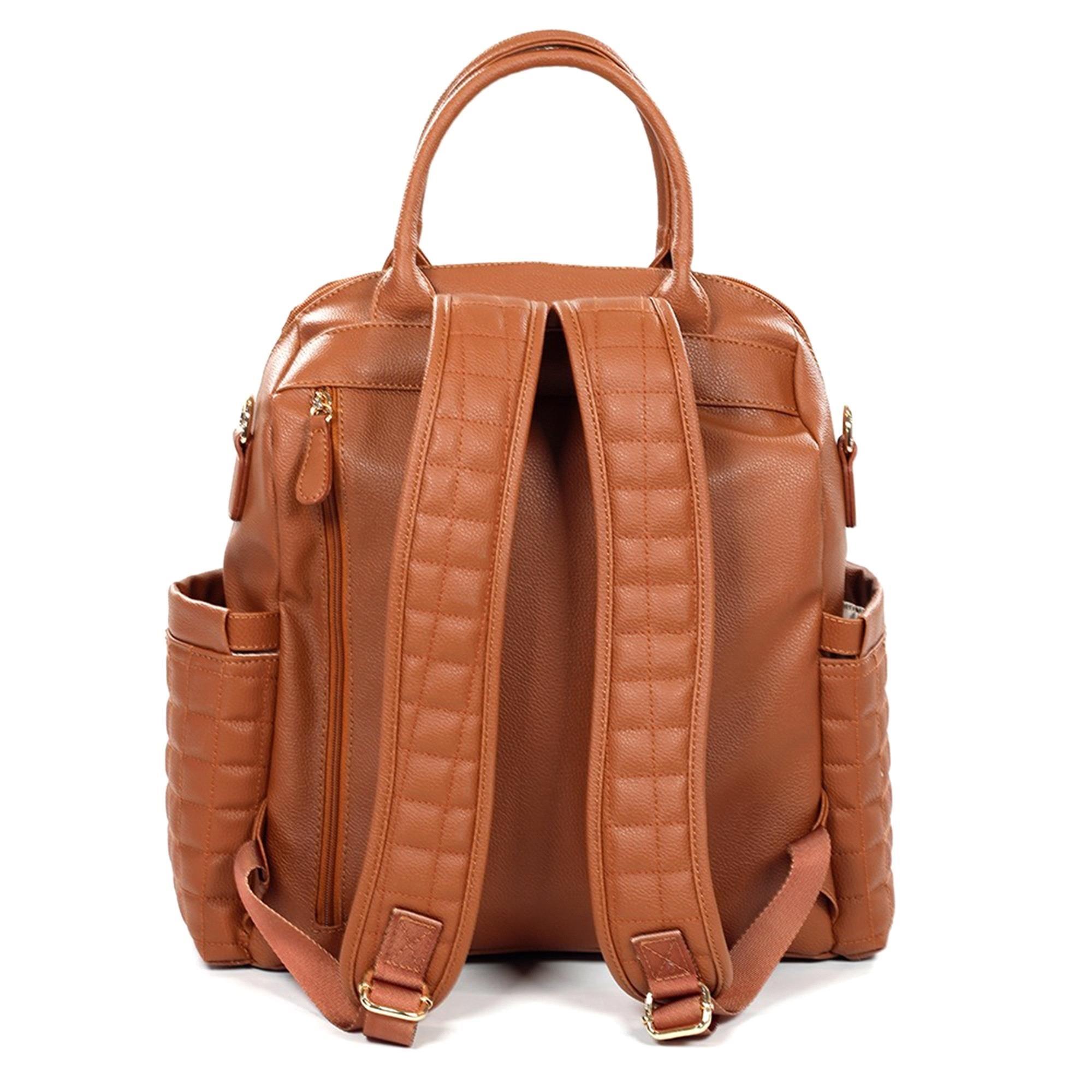 MY Collection Kıtty Deri Anne Bebek Bakım Sırt Çantası Taba 7271