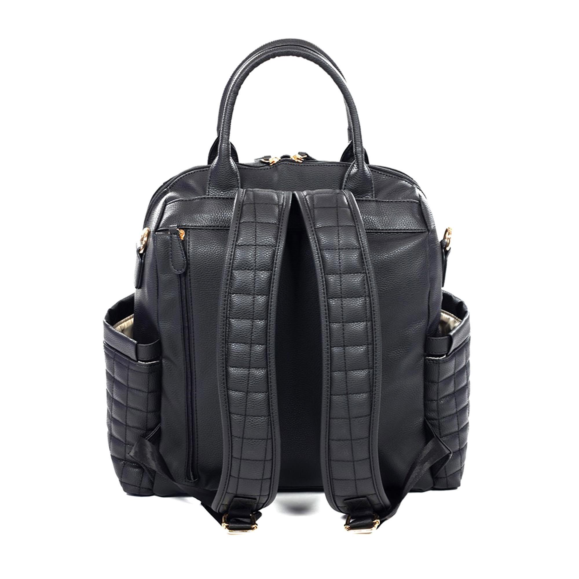 MY Collection Kitty Deri Anne Bebek Bakım Sırt Çantası Siyah 7271