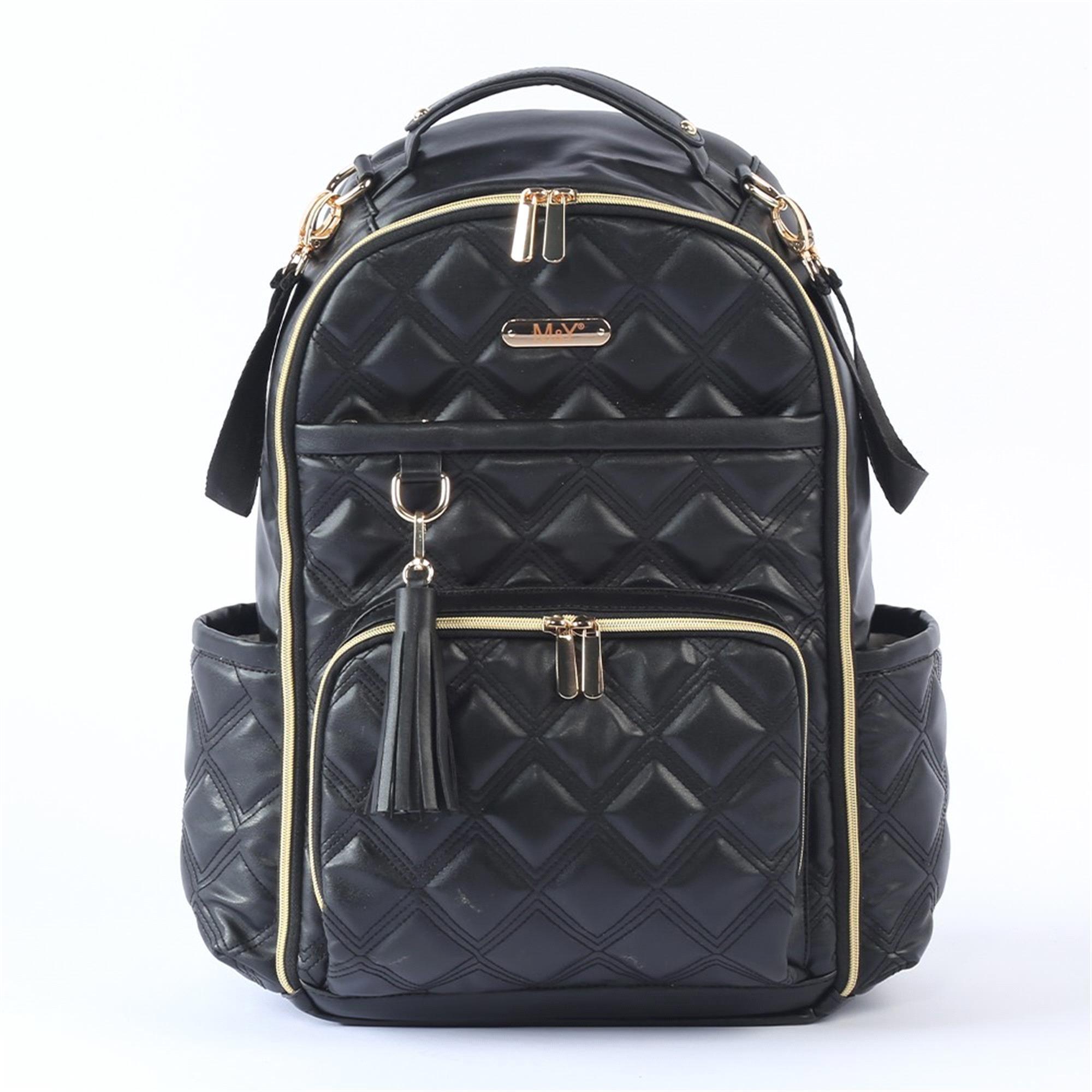 MY Collection Oeste Deri Anne Bebek Bakım Çantası Siyah 7300