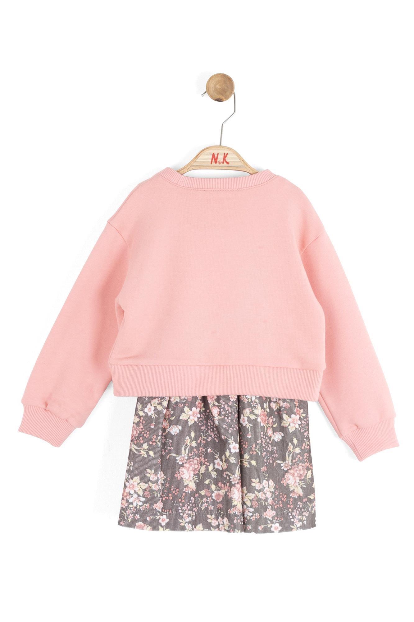 NK Kids Kız Bebek Garden Elbise 1-4 Yaş Pembe 79600