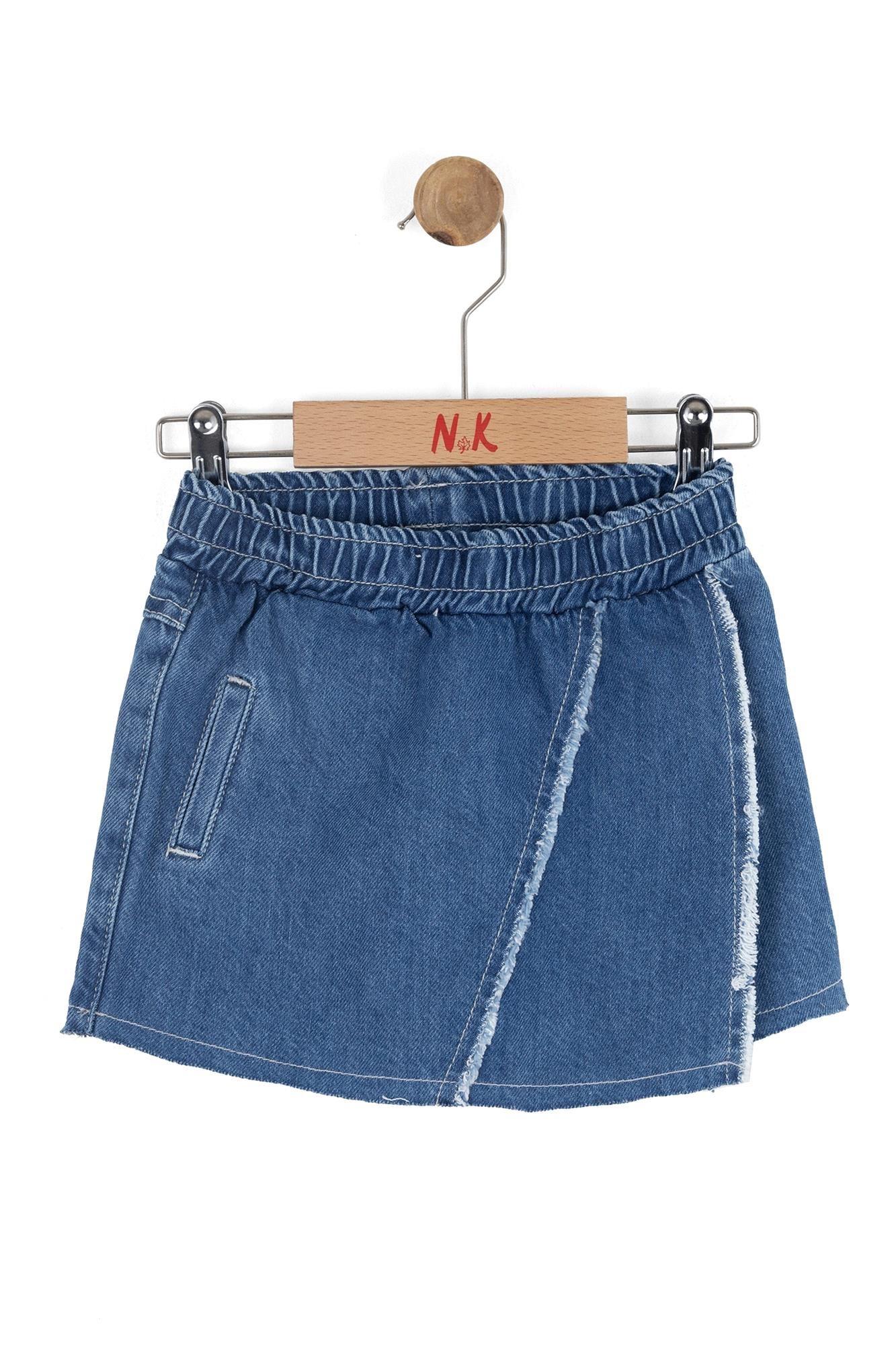 NK Kids Kız Bebek Jazz Şort Etek Mavi 1-4 Yaş 59703