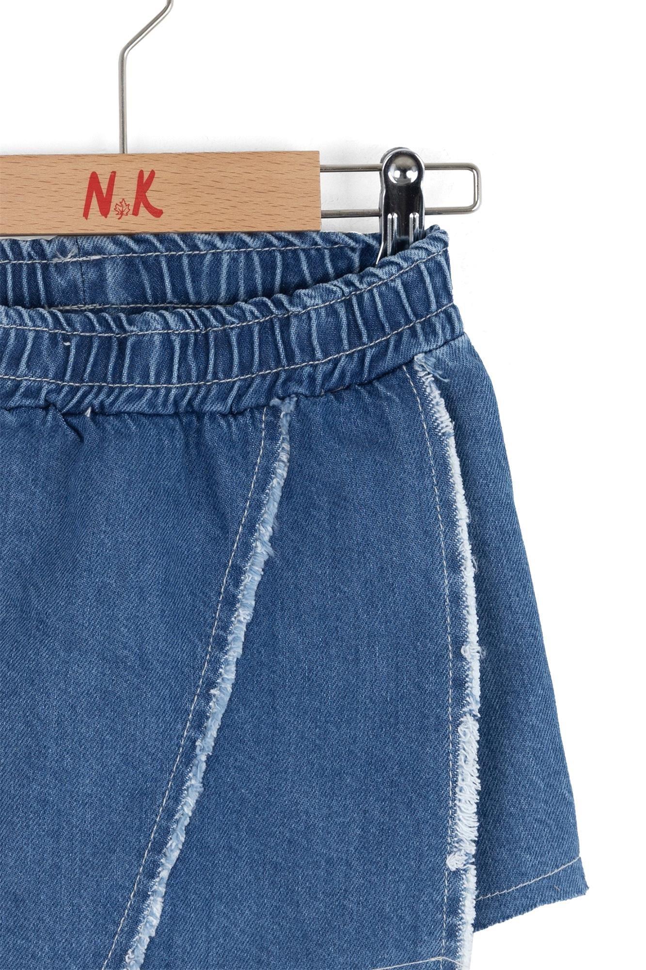 NK Kids Kız Bebek Jazz Şort Etek Mavi 1-4 Yaş 59703