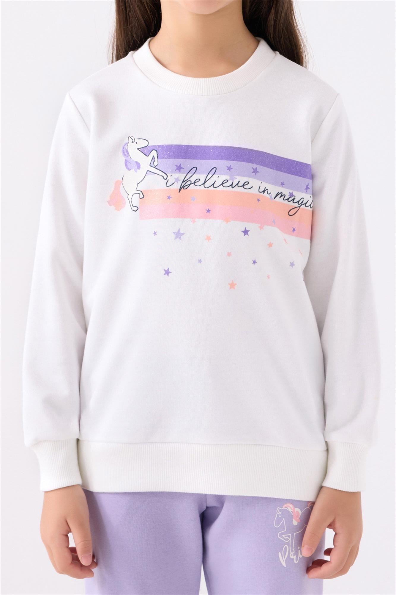 RolyPoly Kız Çocuk Eşofman Takımı Krem RP3478-2