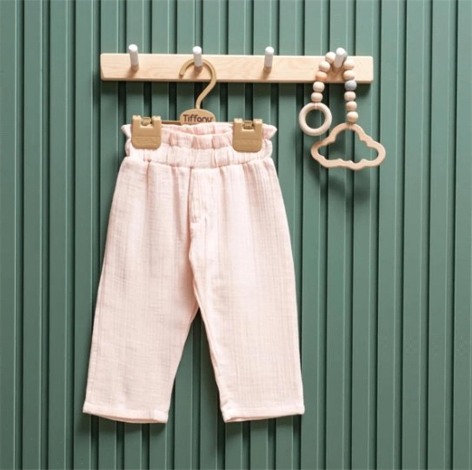 Tiffany Müslin Fırfırlı Alt 26031 Pudra