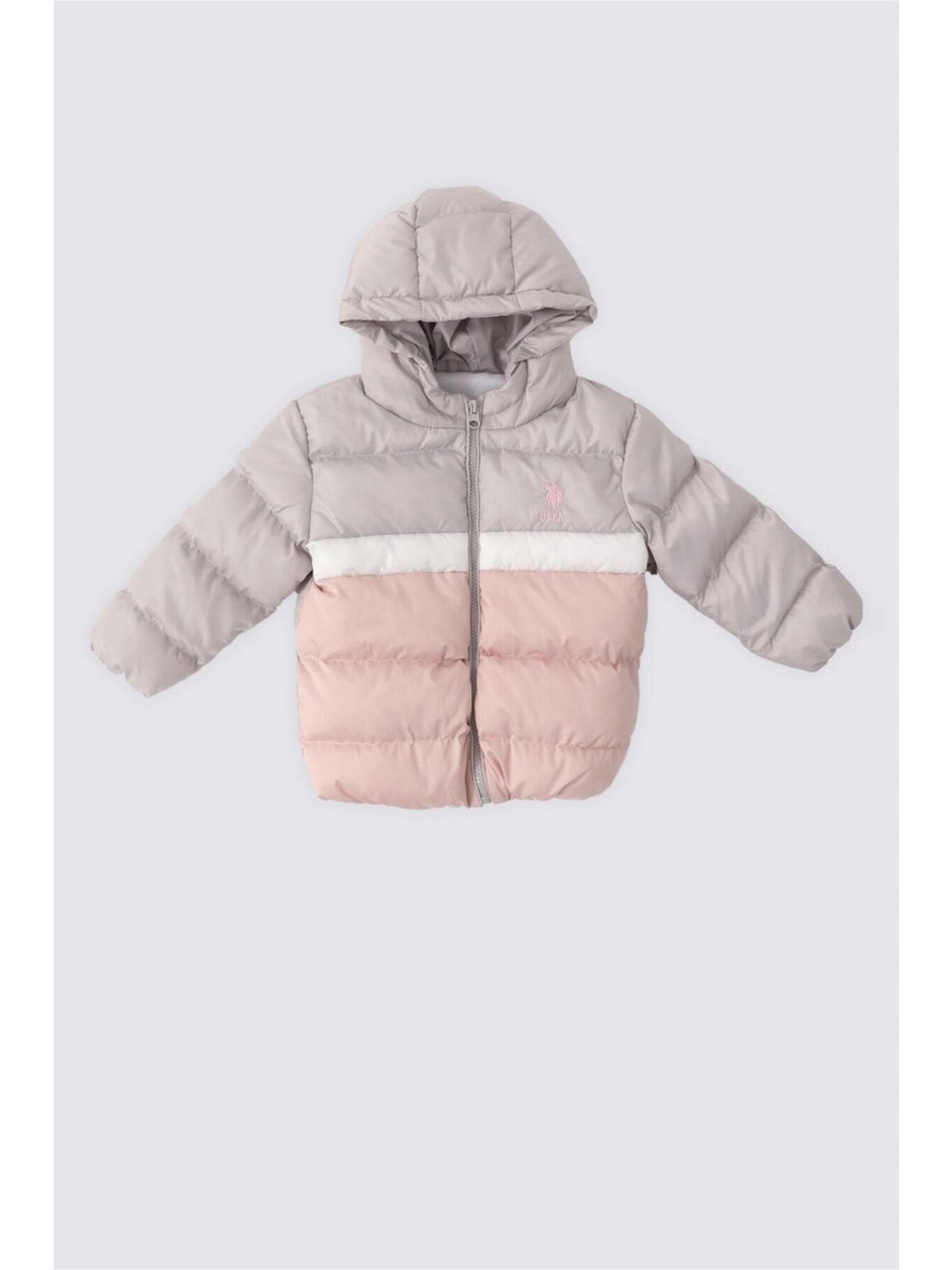 U.S.Polo Kız Bebek Dolgulu Mont Panel Grisi USB1793
