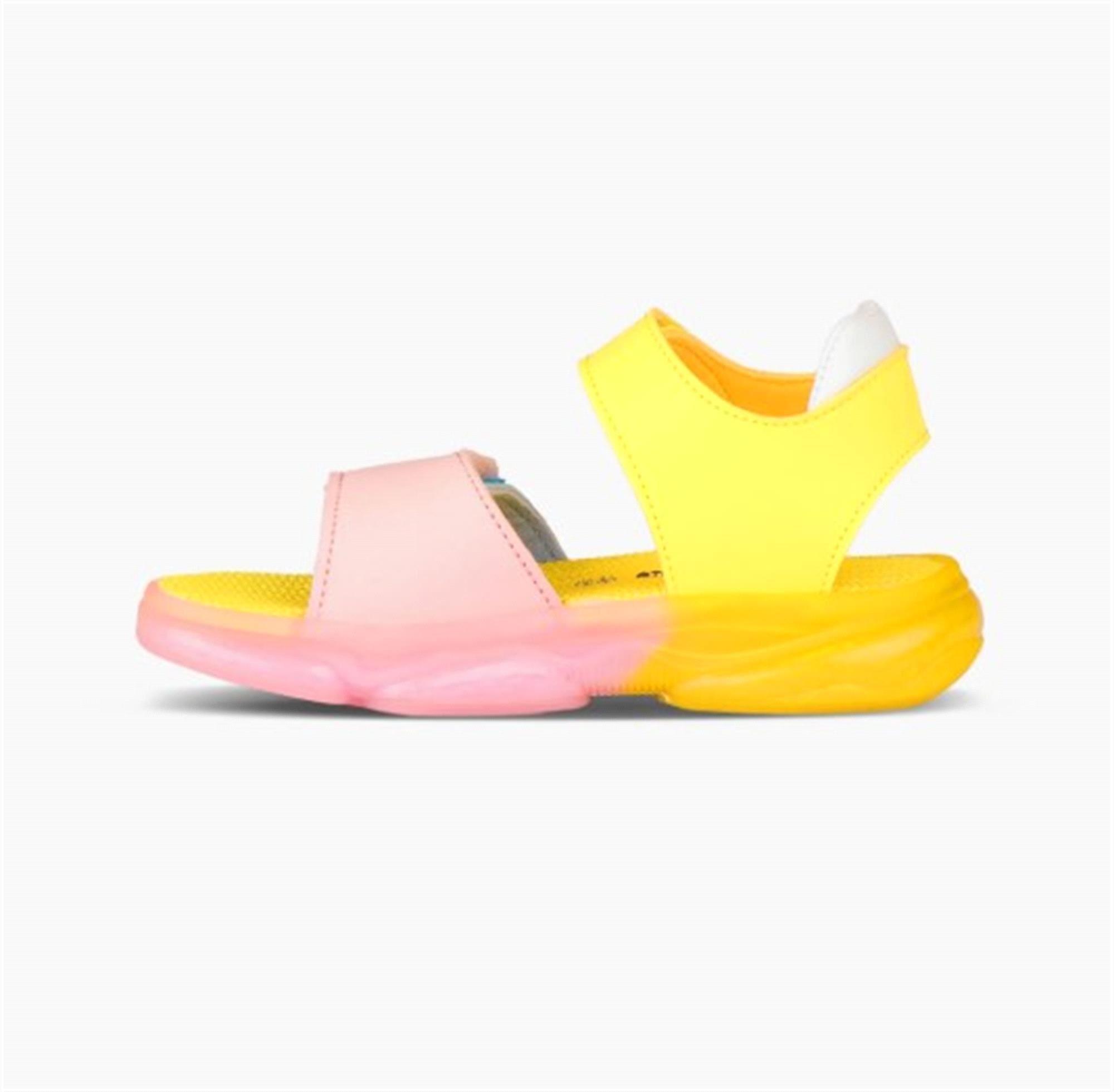 Vicco Laura Kız Çocuk Işıklı Sandalet Sarı Pudra 321.P24Y.223