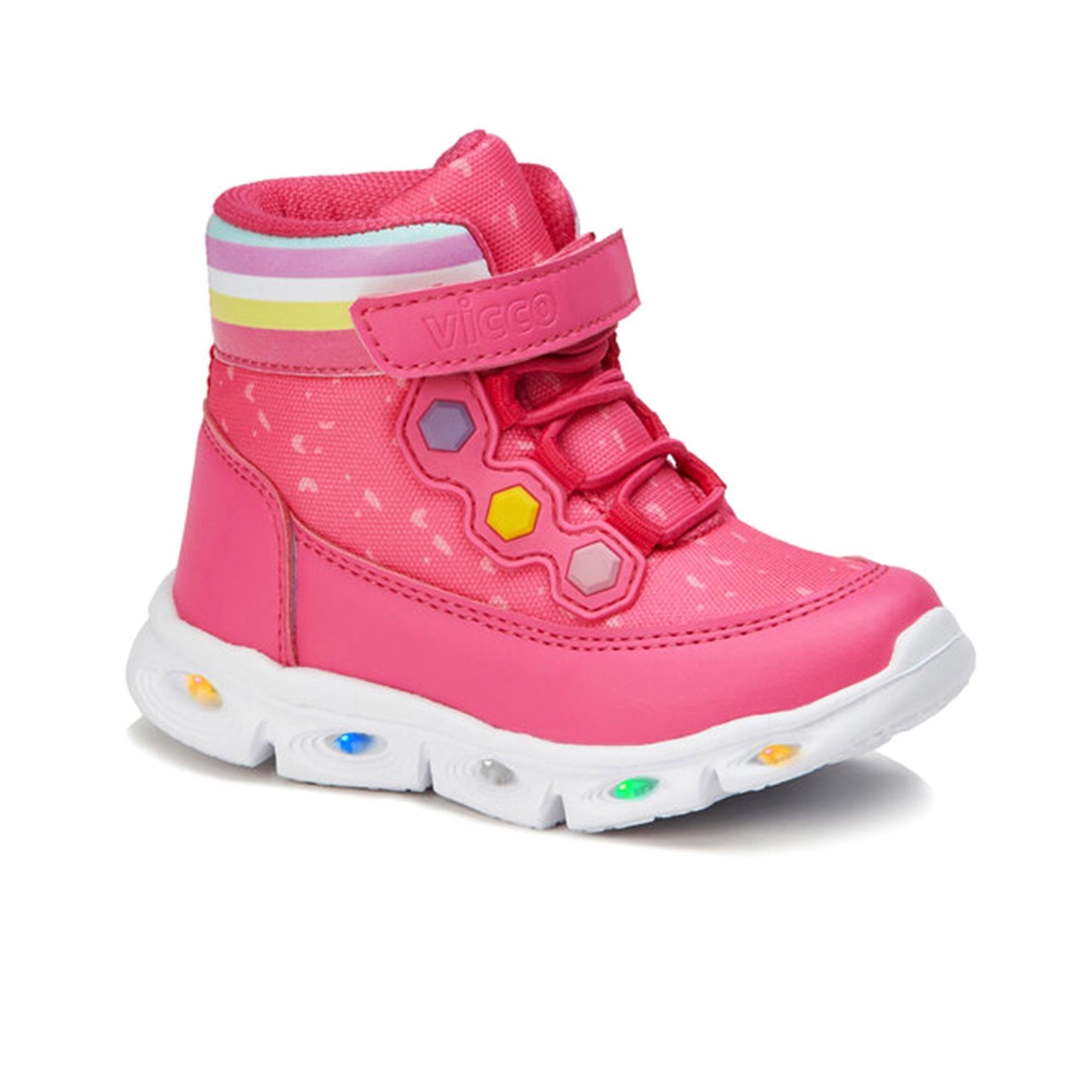 Vicco Mizu Kız Bebek Işıklı Bot Fuşya 946.B21K.205