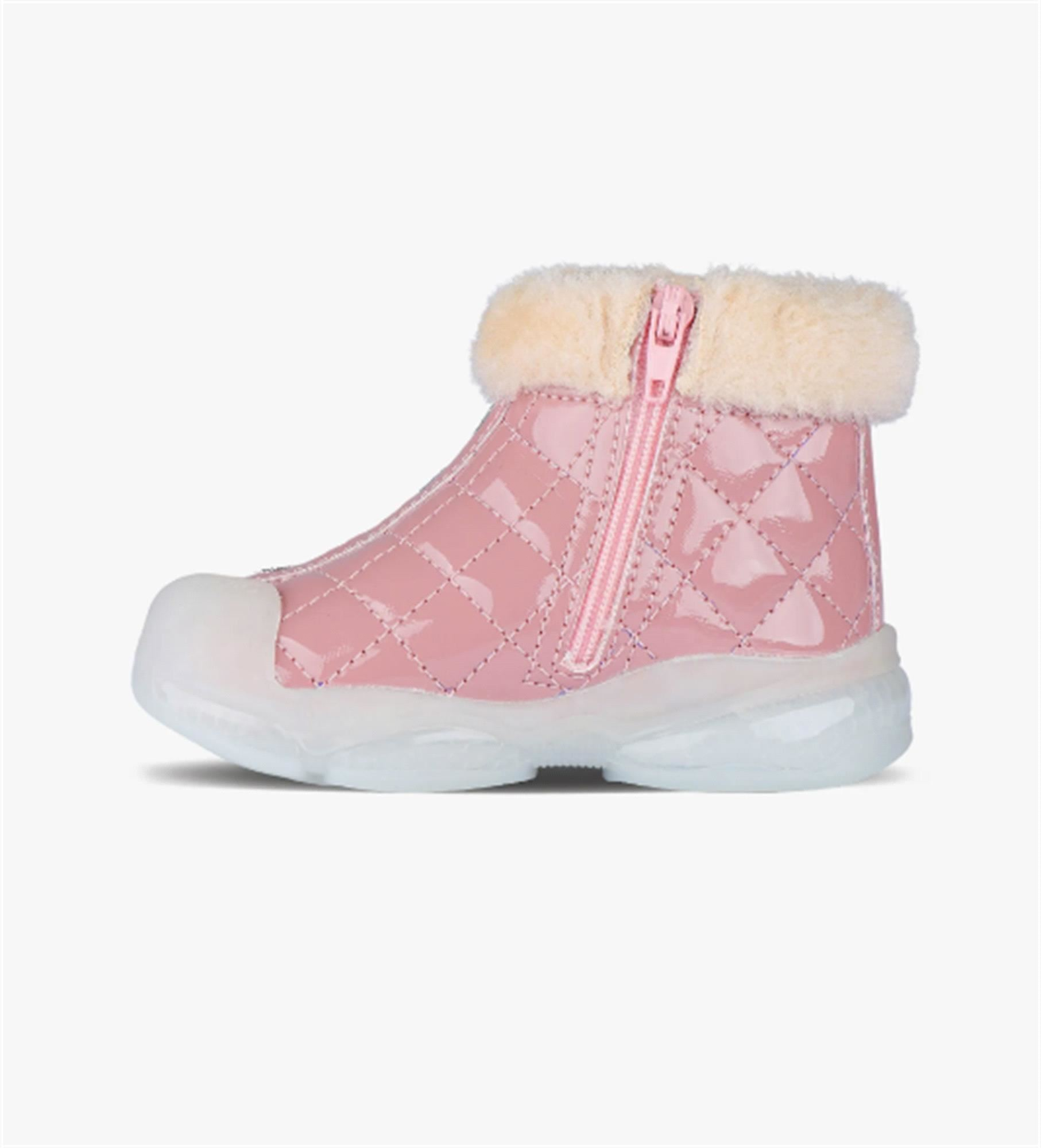 Vicco Poppy II Kız Bebe Işıklı Bot Pudra 946.B24K.422