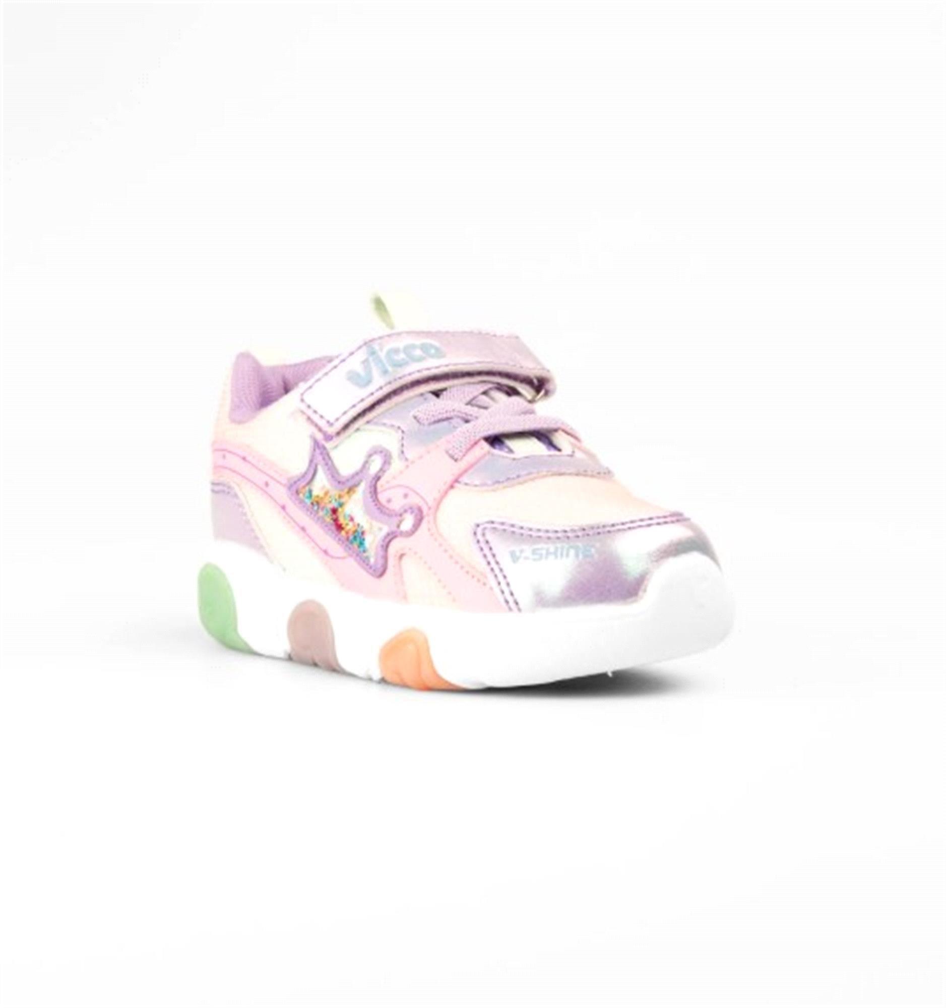 Vicco Queen Kız Çocuk Işıklı Spor Ayakkabı Lila 346.P25Y.180