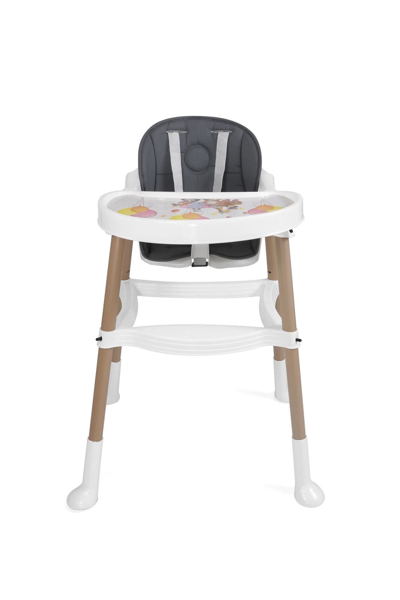 Bebeck Daisy Beyaz  Mama Sandalyesi MİNDERLİ