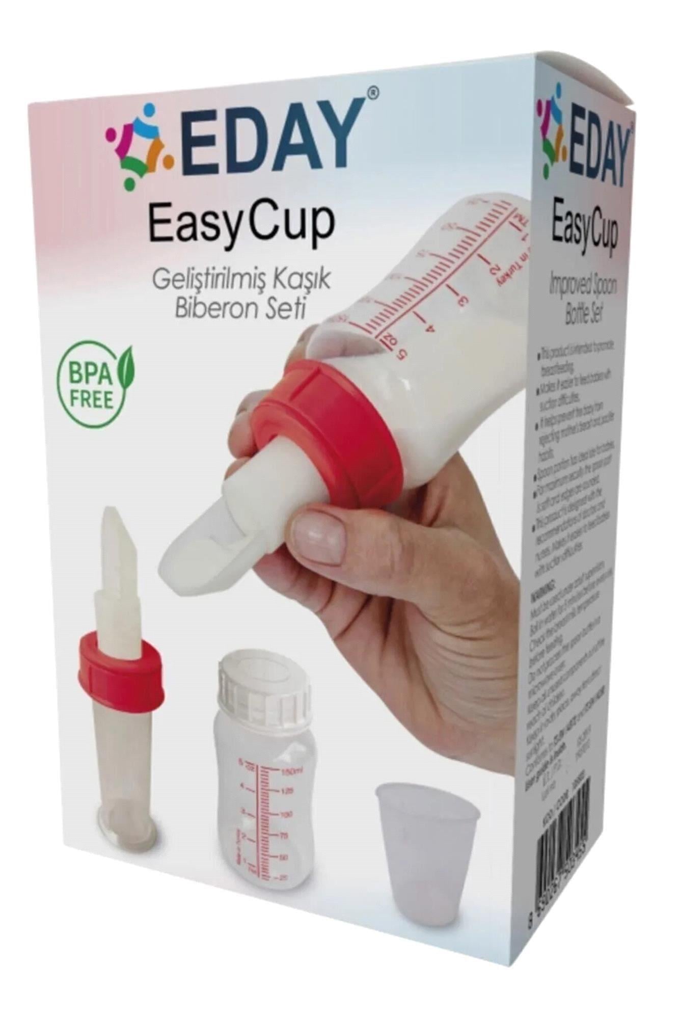 Eday Easy Cup Kaşık Biberon 60 ml/ Hediye Yedek Uç 