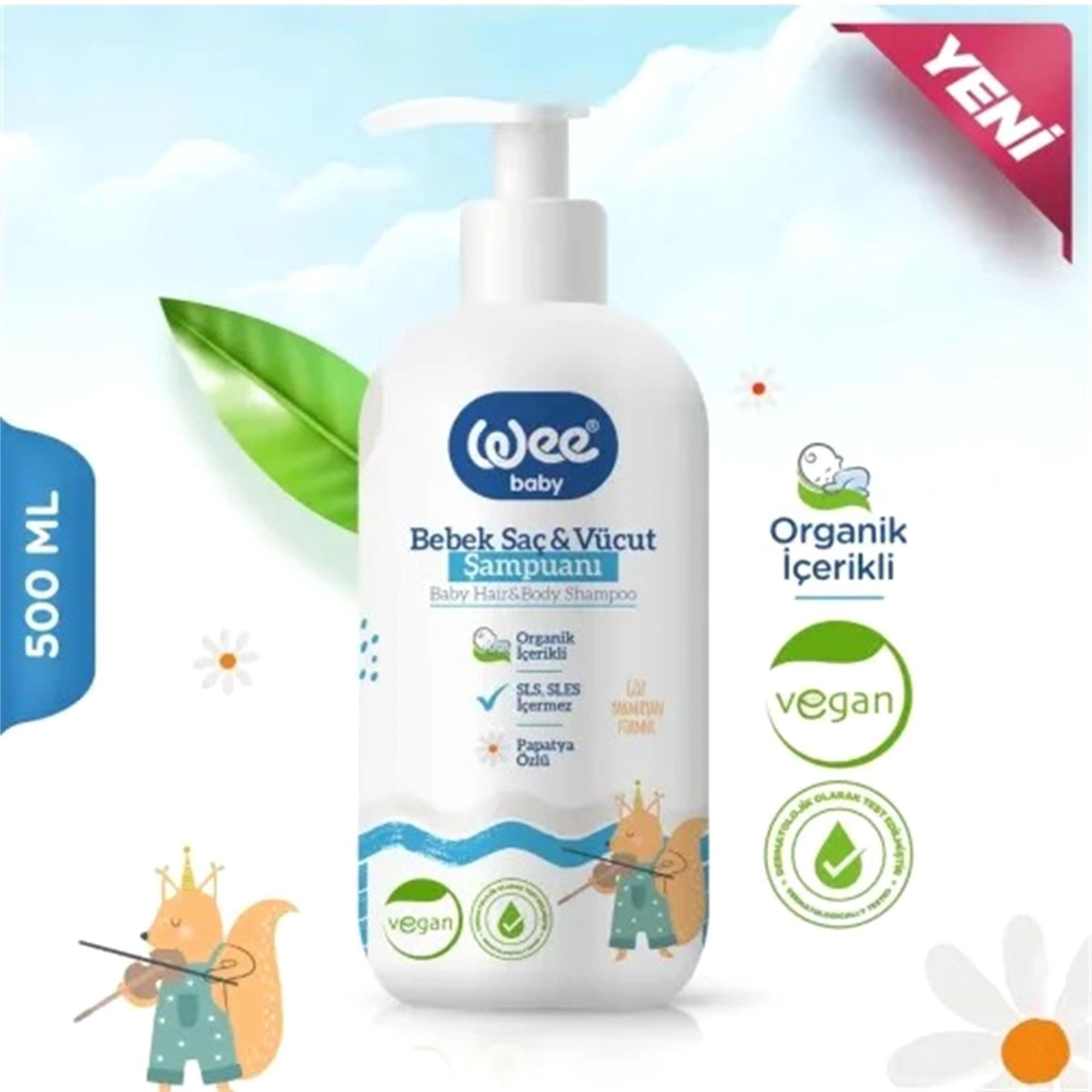 Wee Baby 910 Organik Baby Şampuan 500 ml