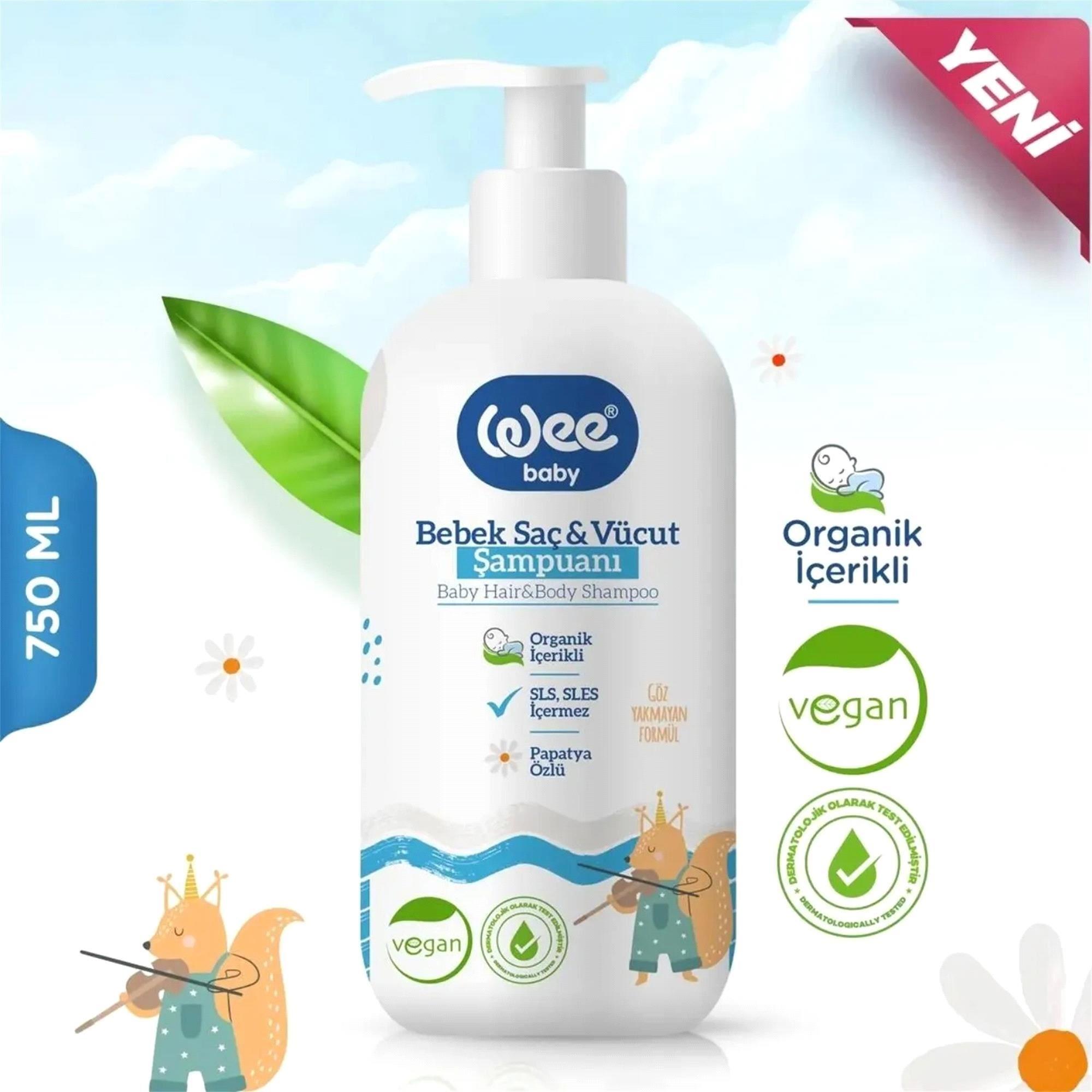 Wee Baby 911 Organik Baby Şampuan 750 ml