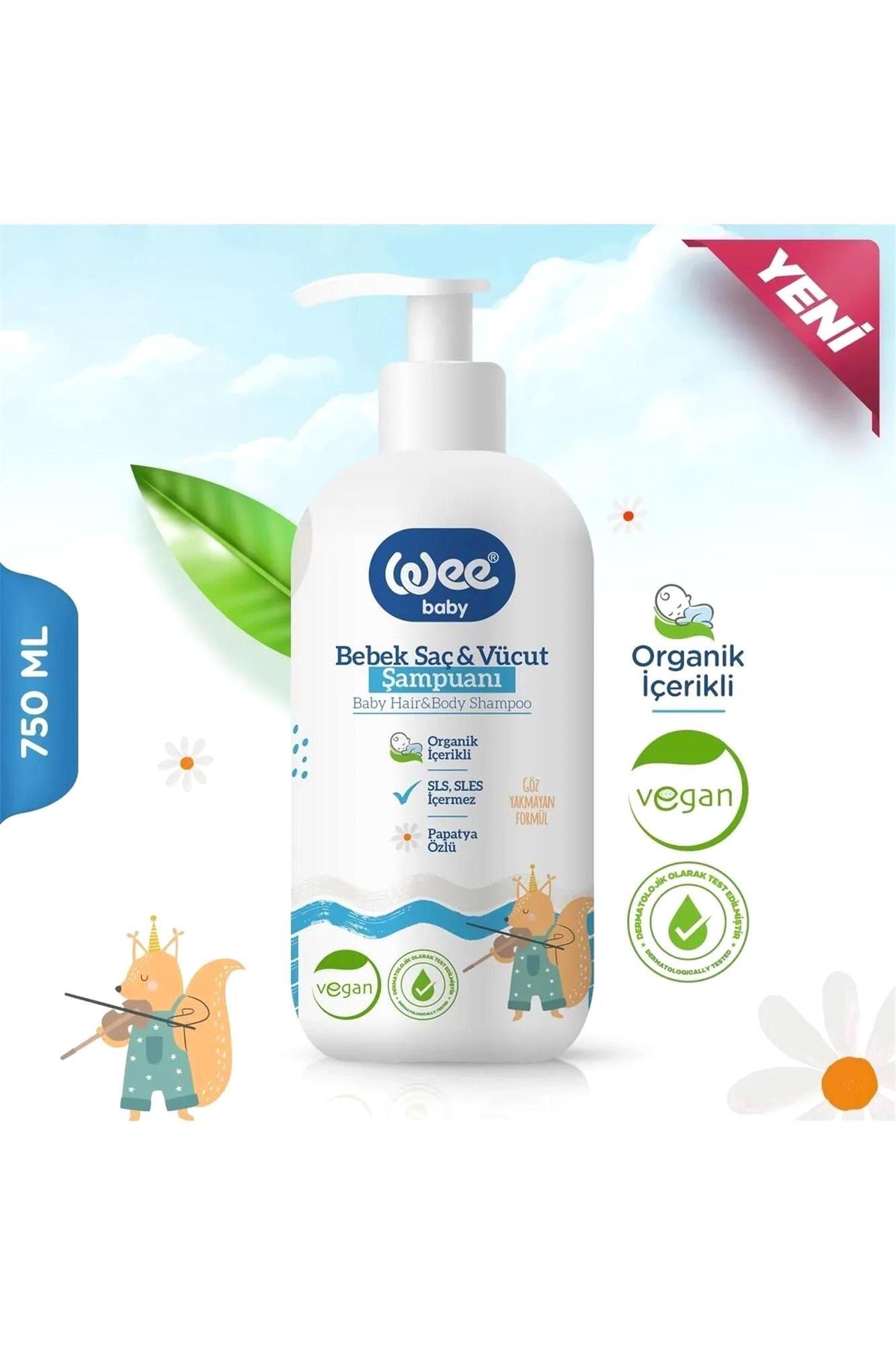Wee Baby Bebek Yağı 150ml+Şampuan 750ml+Losyon 200ml +Pişik Kremi 75ml