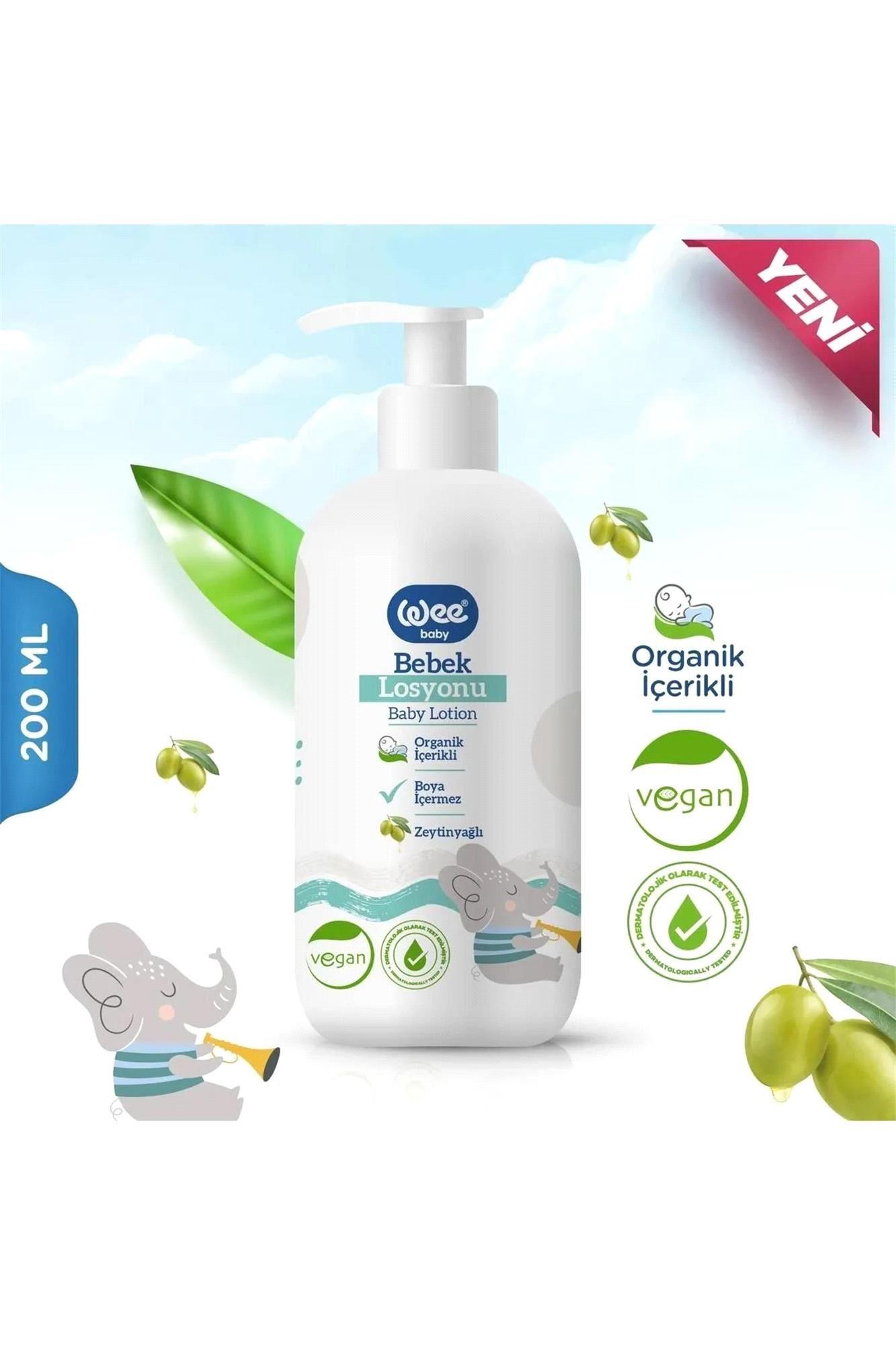 Wee Baby Bebek Yağı 150ml+Şampuan 750ml+Losyon 200ml +Pişik Kremi 75ml