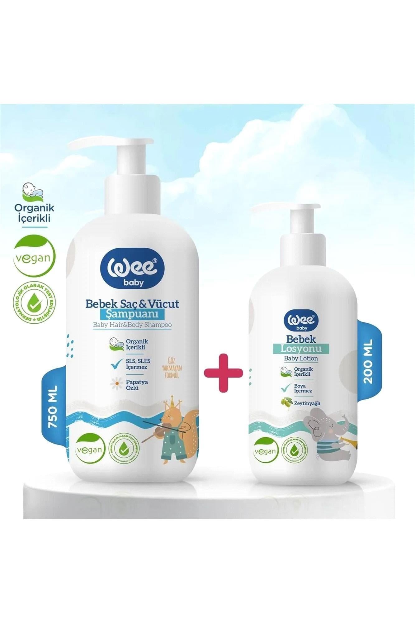 Wee Baby Şampuan 750ml + Losyon 200 ml