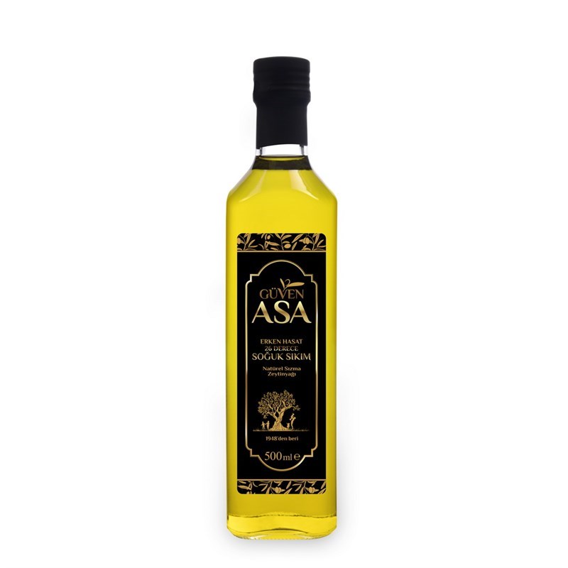 Erken Hasat Soğuk Sıkım Zeytinyağı 500 mL M. Cam