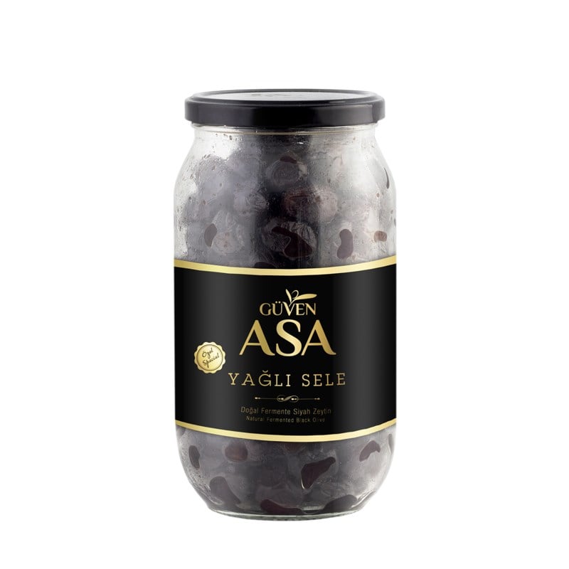Gemlik Yağlı Sele Siyah Zeytin 650 g Cam Kavanoz (XL-L)