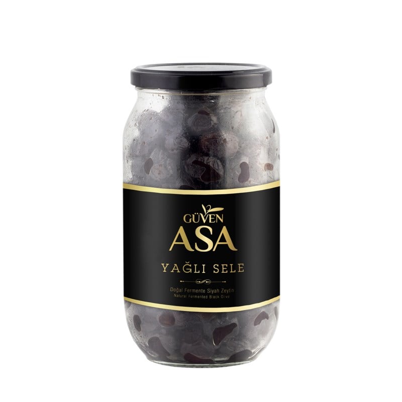 Gemlik Yağlı Sele Siyah Zeytin 650 g Cam Kavanoz (M)