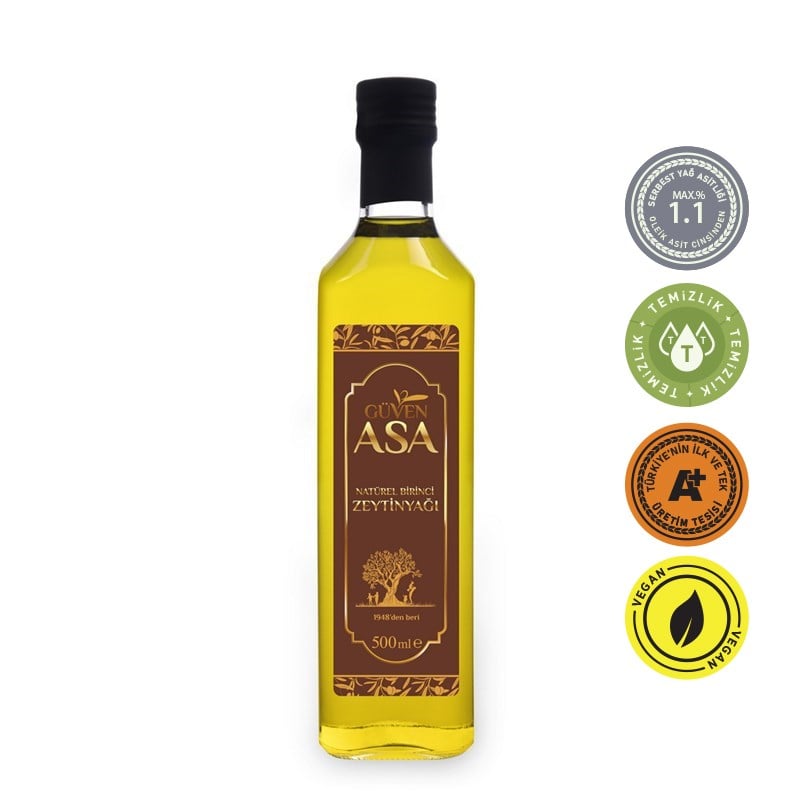 Natürel Birinci Zeytinyağı 500 mL M.Cam