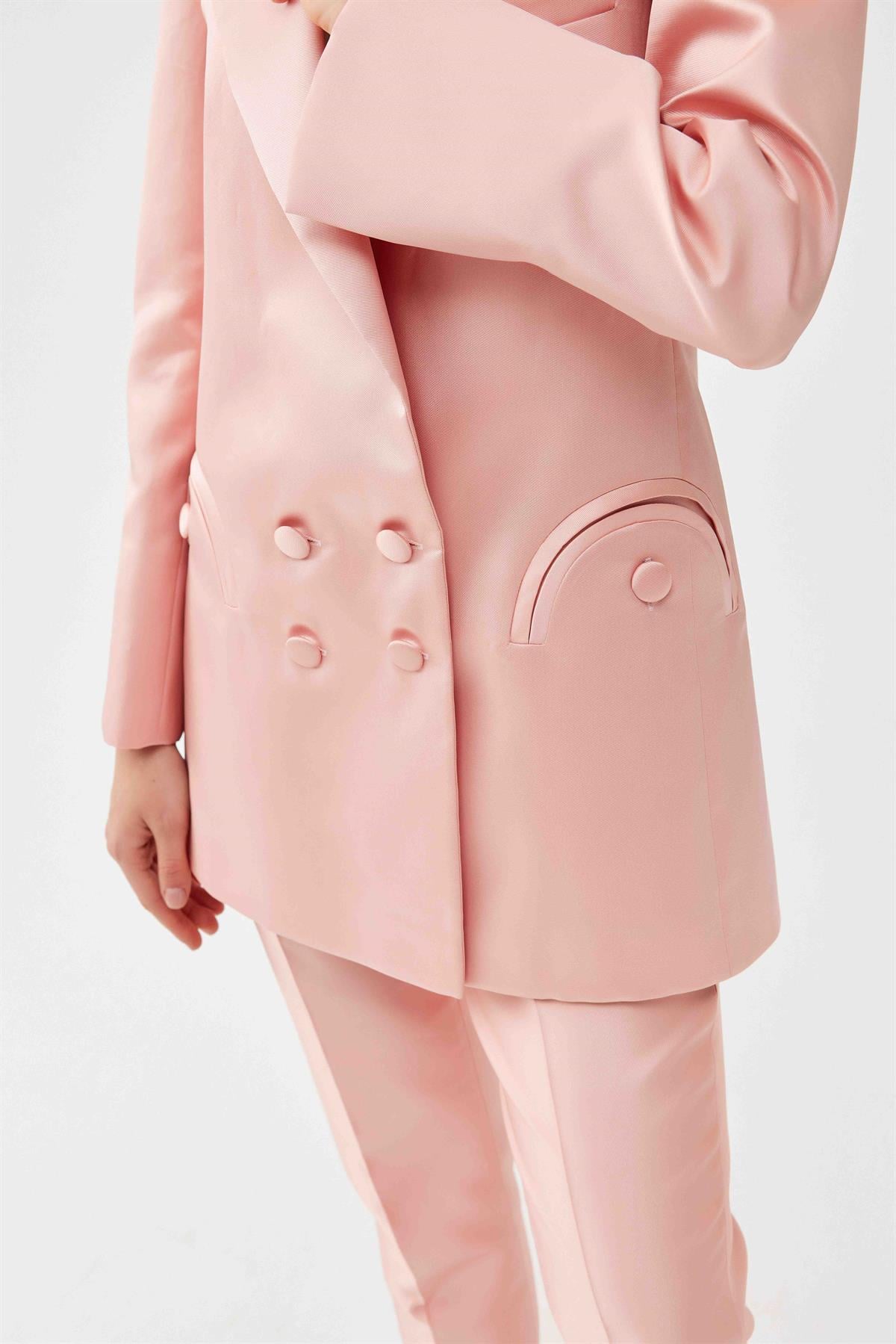 Pembe Circle Ceket