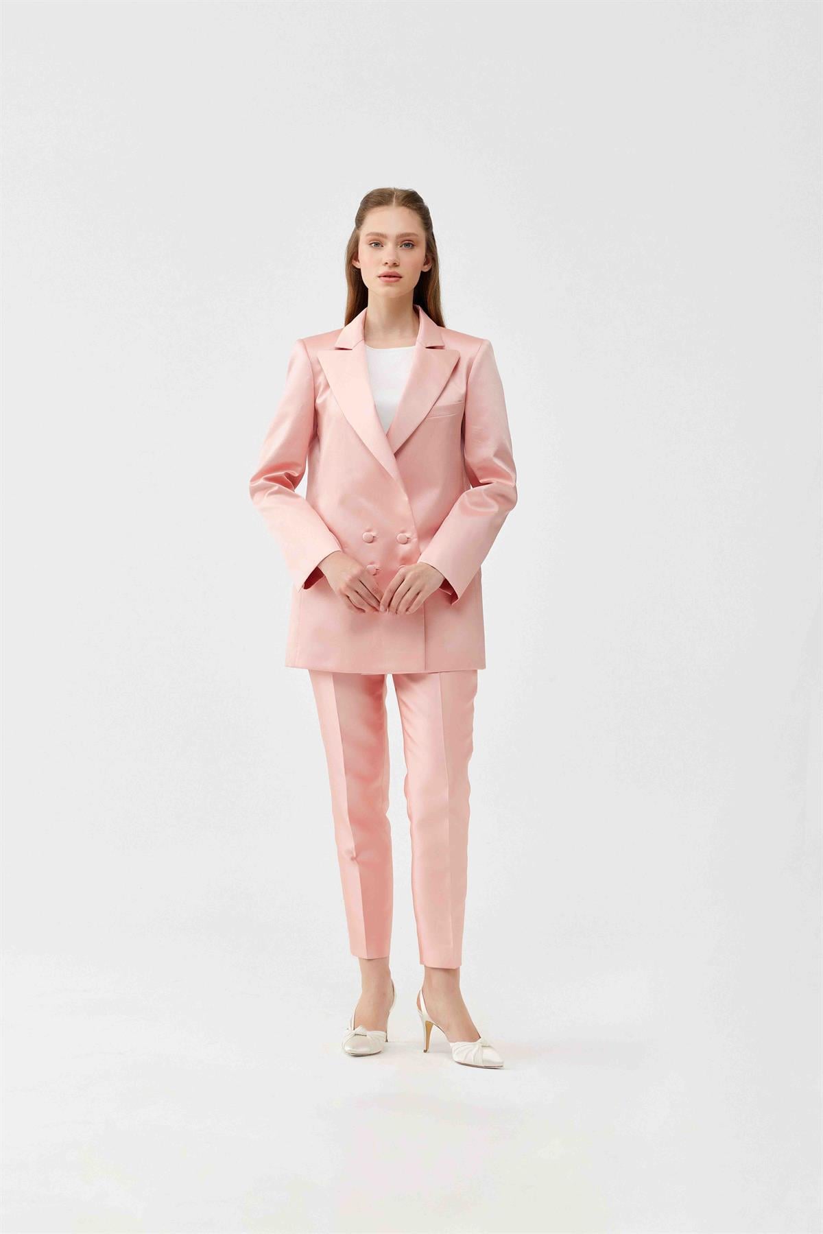 Pembe Circle Ceket
