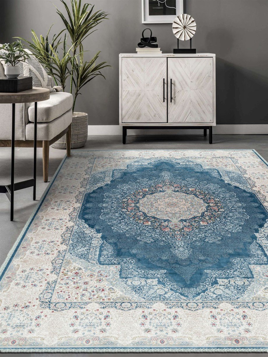 Modern Desenli Halı, Dokuma Taban Dekoratif Şönil