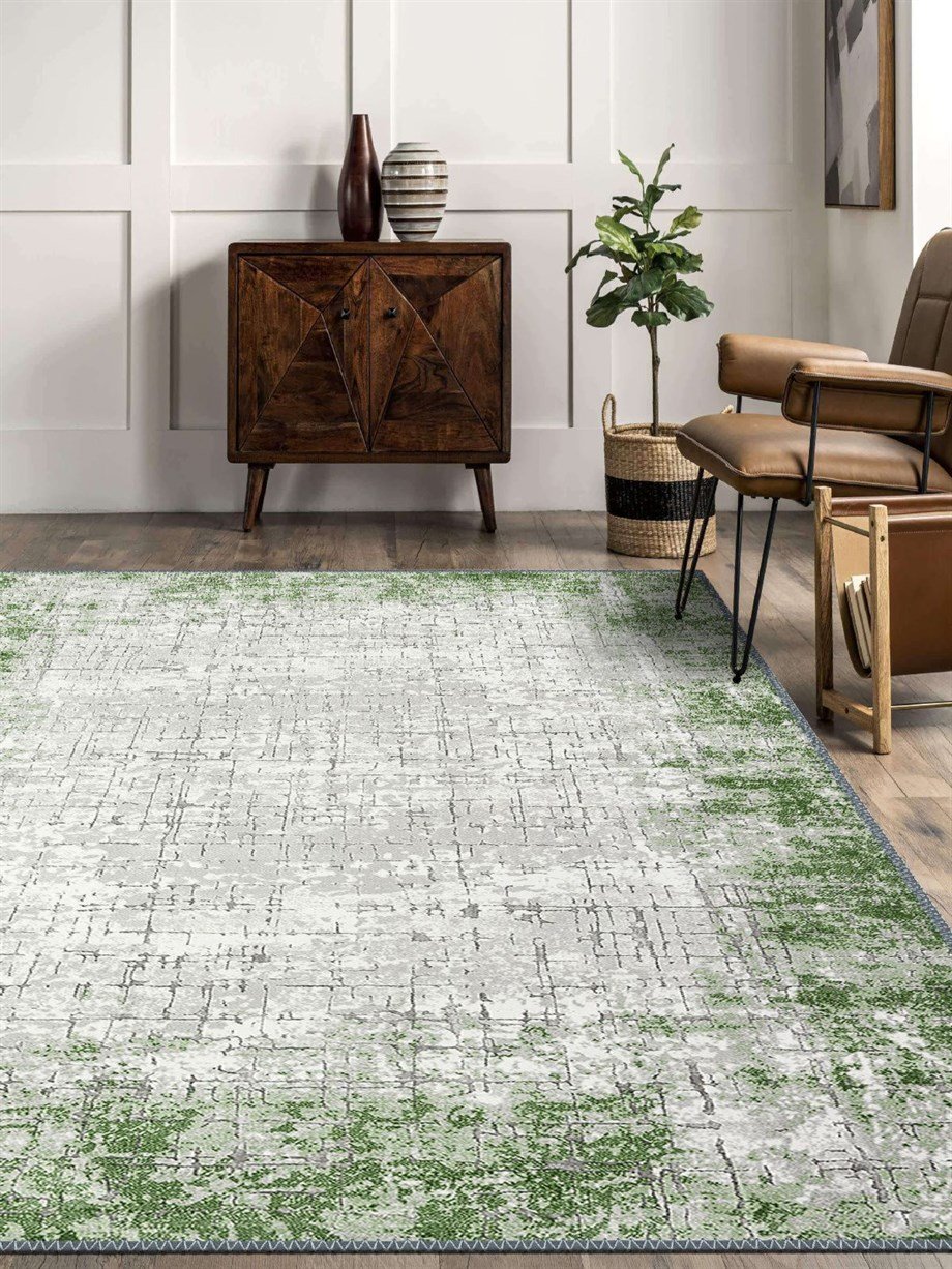 Modern Desenli Halı, Dokuma Taban Dekoratif Şönil