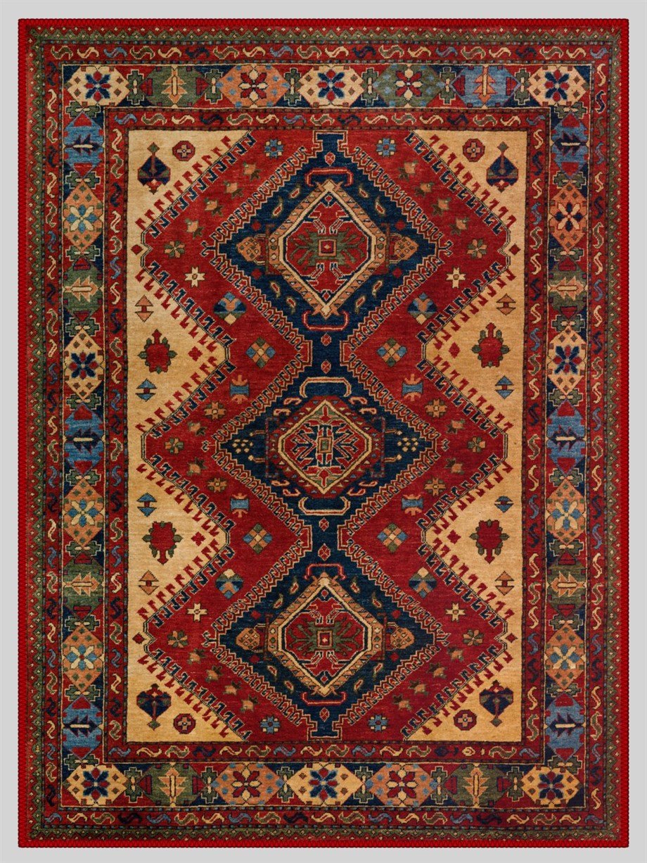 Modern Desenli Halı, Dokuma Taban Dekoratif Şönil